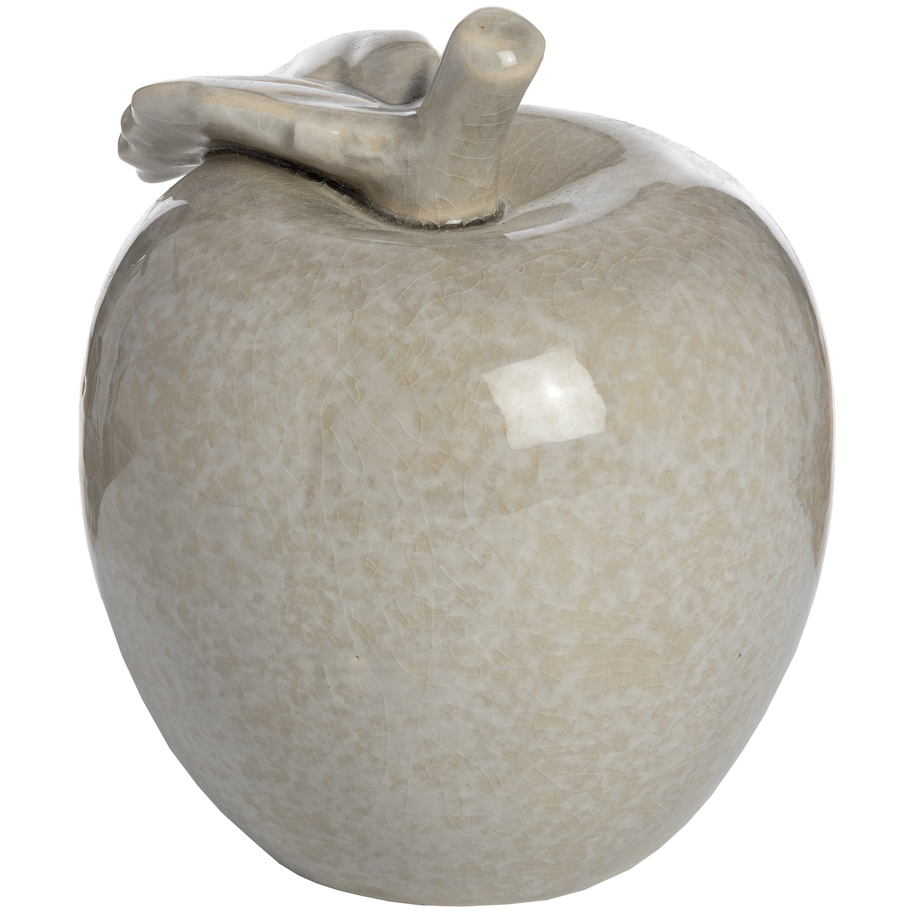 Antique Grey Small Ceramic Apple - Image 2