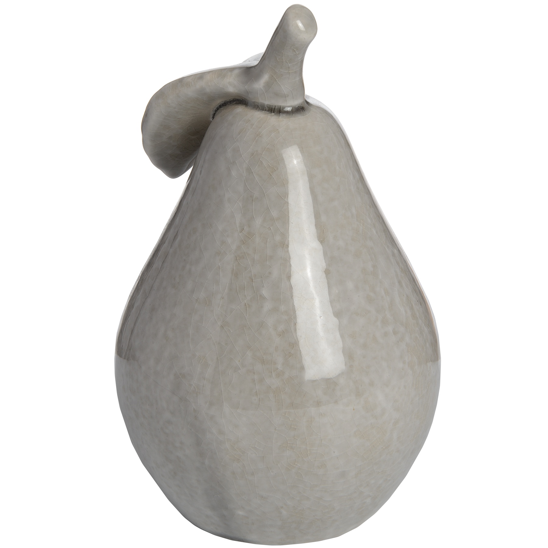 Antique Grey Small Ceramic Pear - Image 2