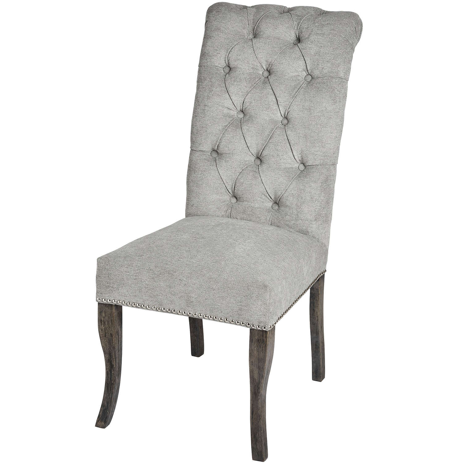 Silver Roll Top Dining Chair With Ring Pull Wholesale by Hill Interiors