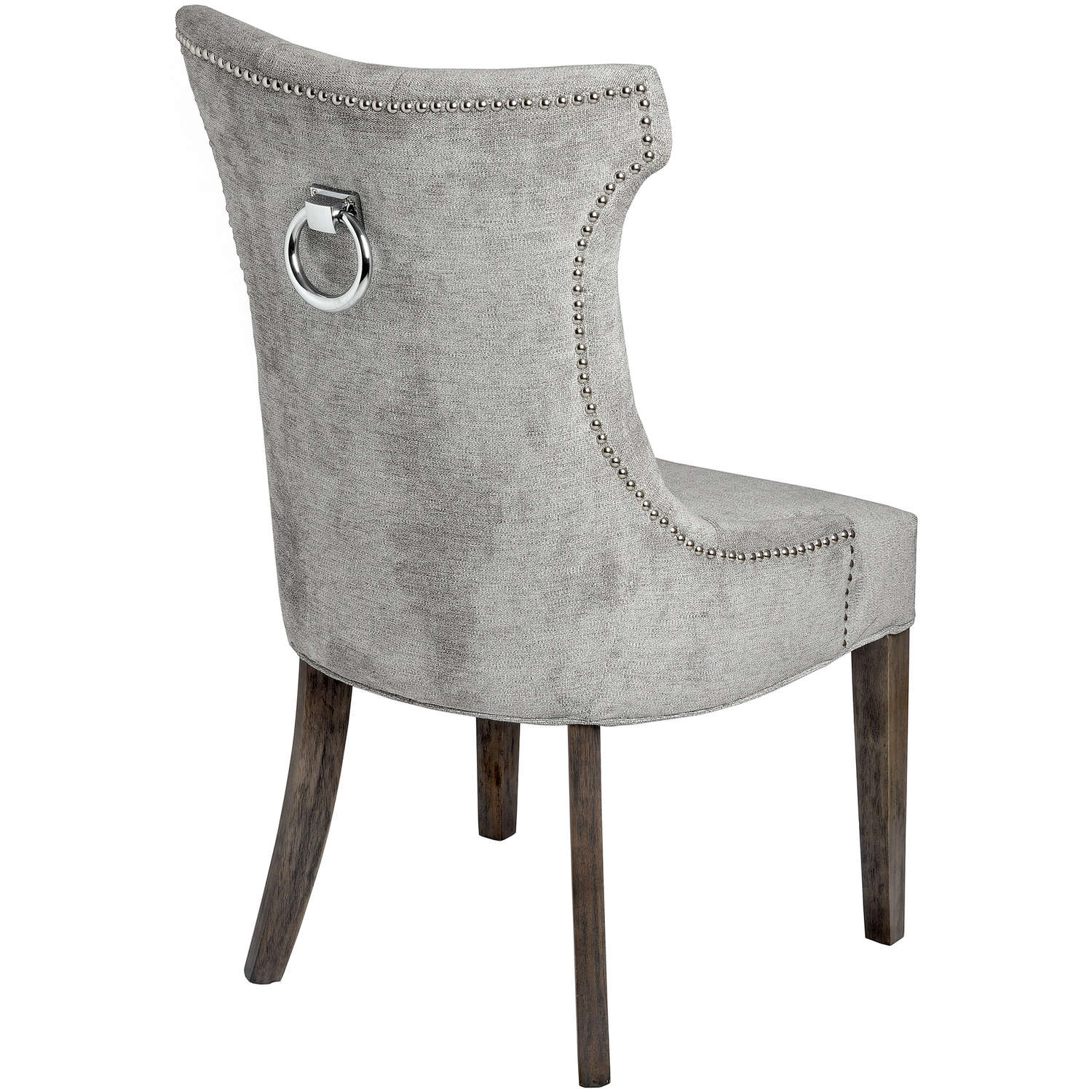 Silver High Wing Ring Backed Dining Chair - Image 2
