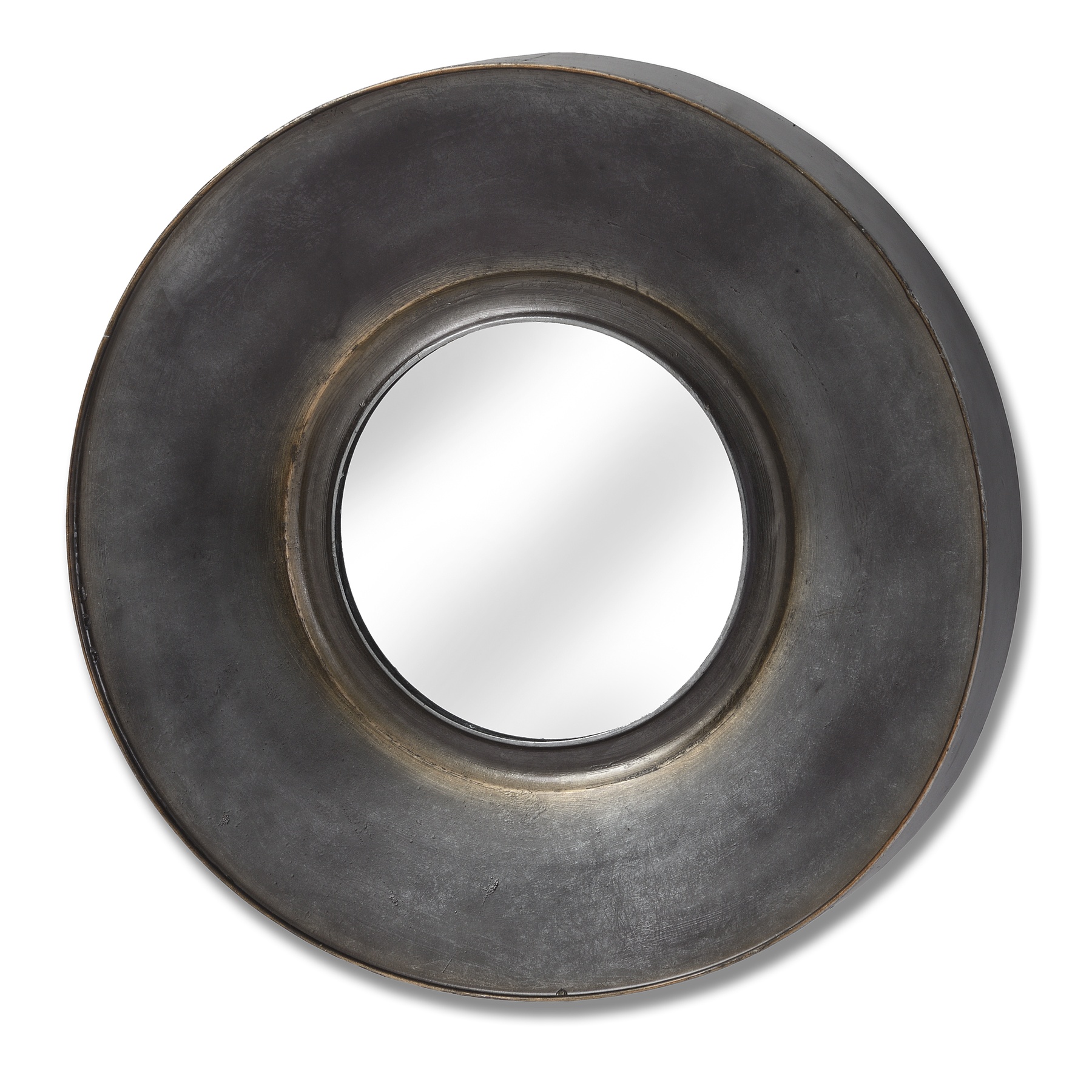 Antique Bronze Round Mirror With Patina Effect Wholesale by Hill