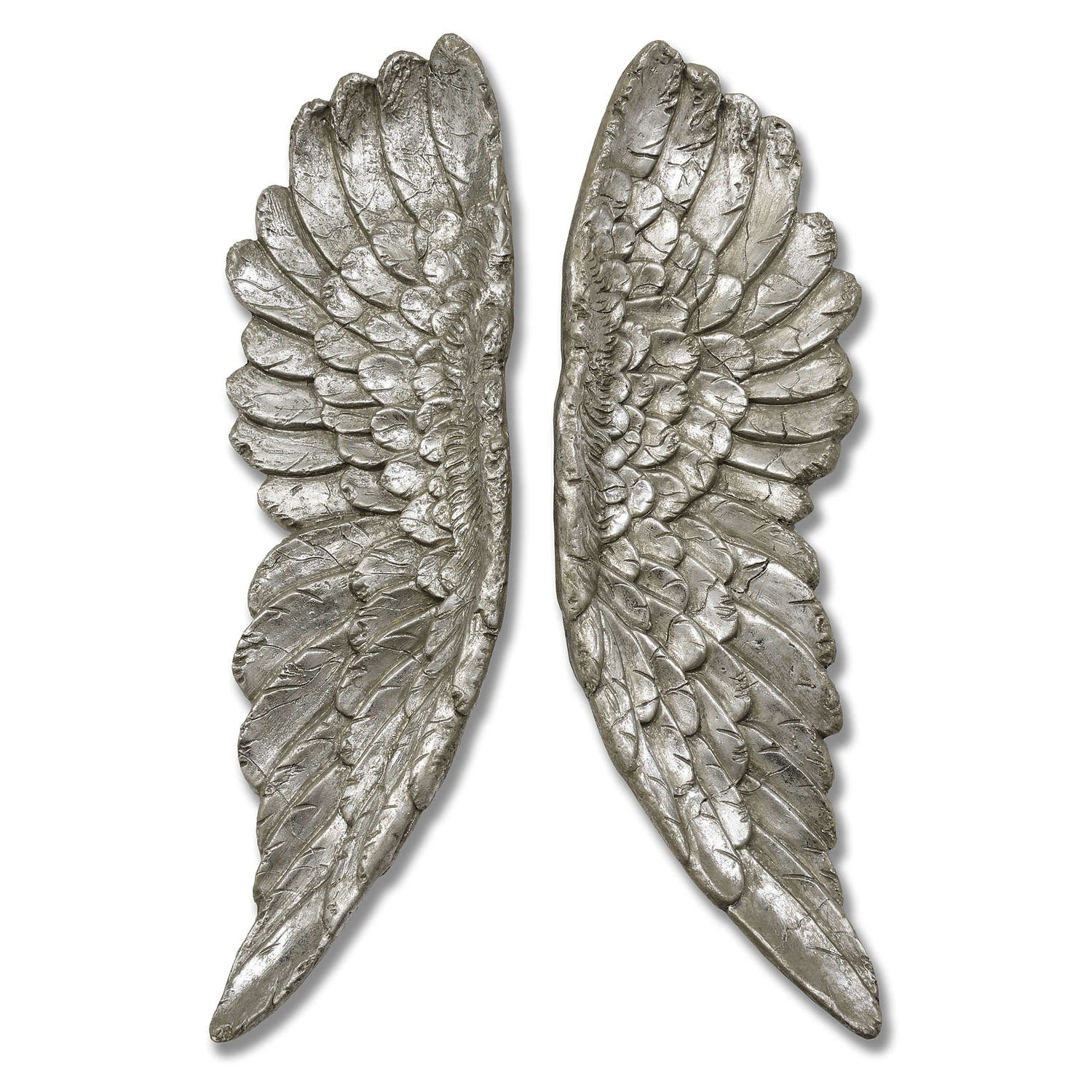 Antique Silver Angel Wings - Image 1