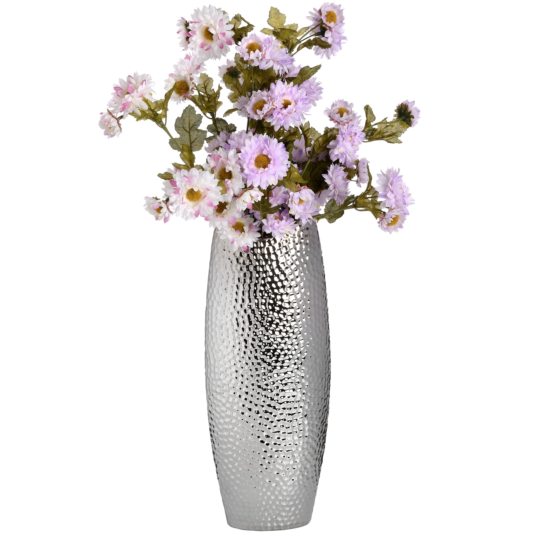 Half Moon Silver Ceramic Vase From Hill Interiors