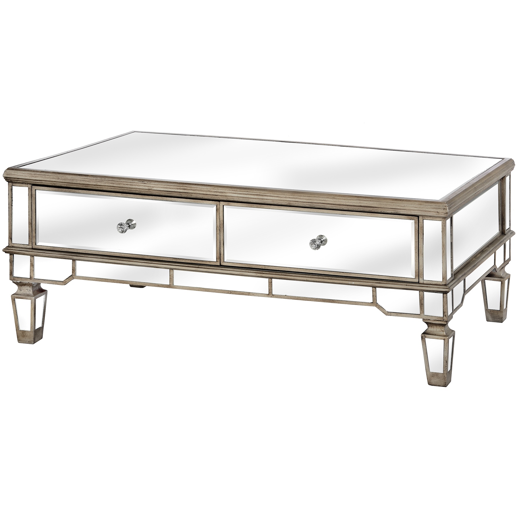 The Belfry Collection Mirrored Coffee Table Wholesale by Hill Interiors