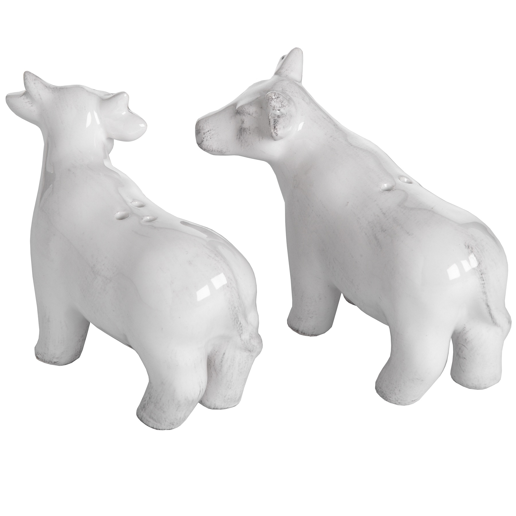 Set of Two Salt and Pepper Cows - Image 2