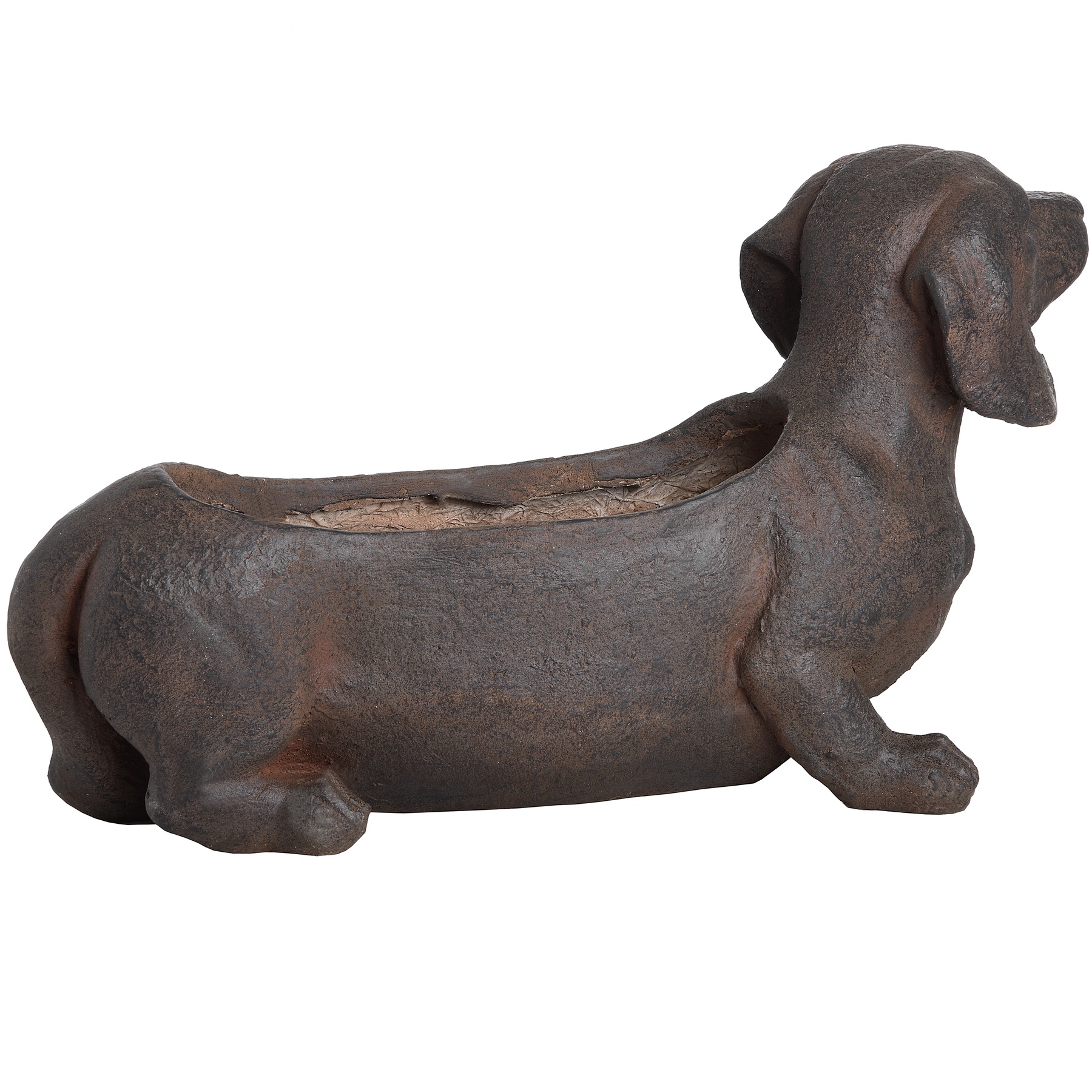 Ernie The Sausage Dog Rustic Planter - Image 4