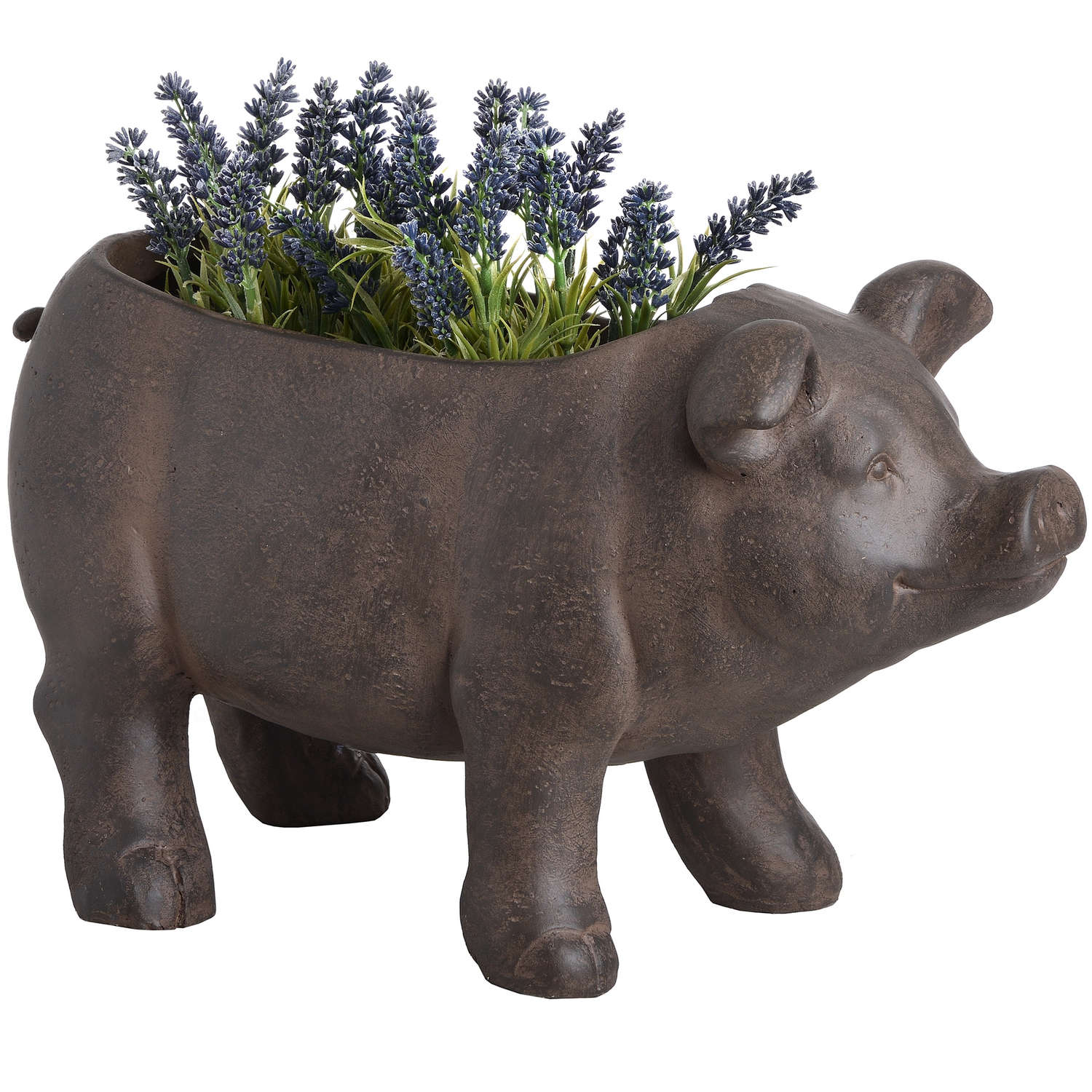 Rustic Pig Planter - Image 1
