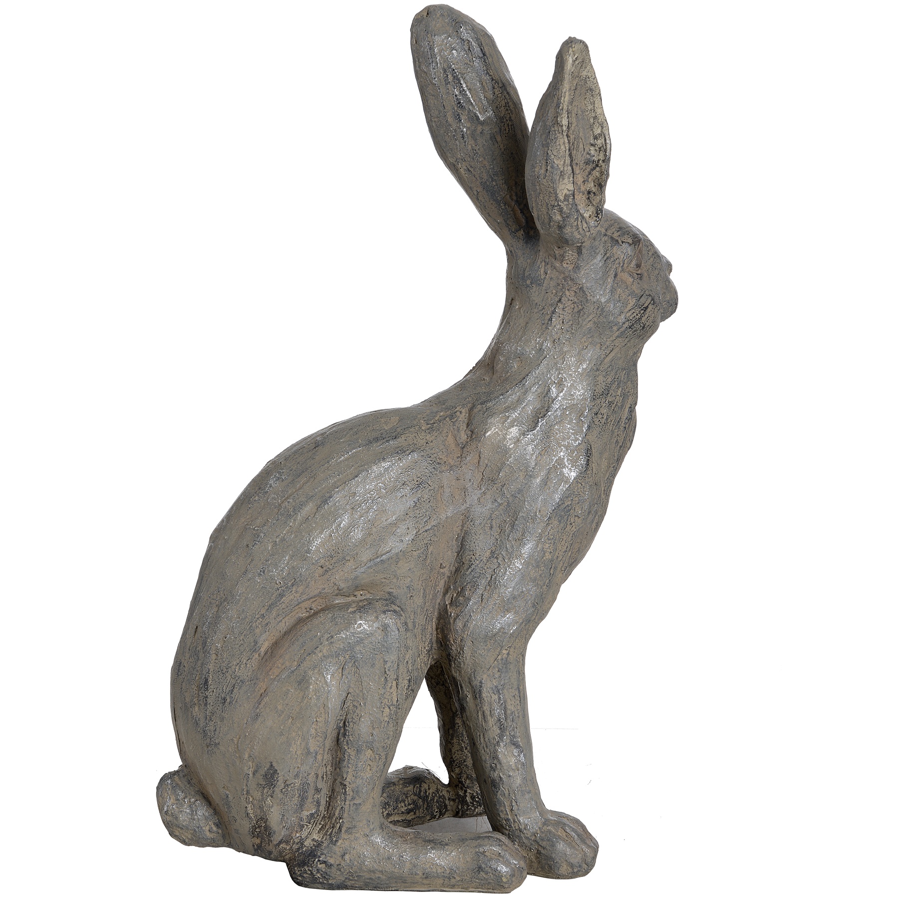 Large Metallic Hare Statue - Image 3