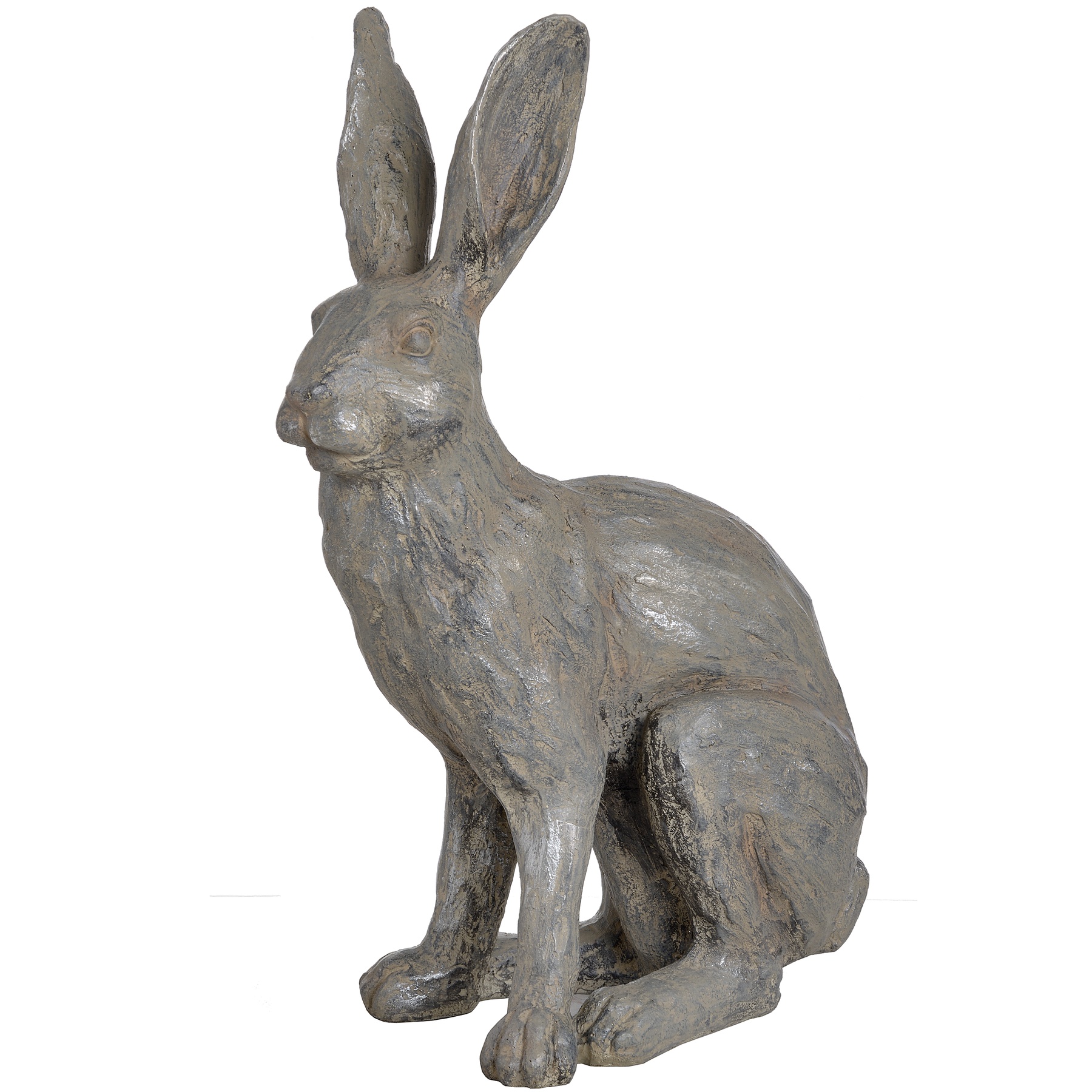 Large Metallic Hare Statue - Image 4