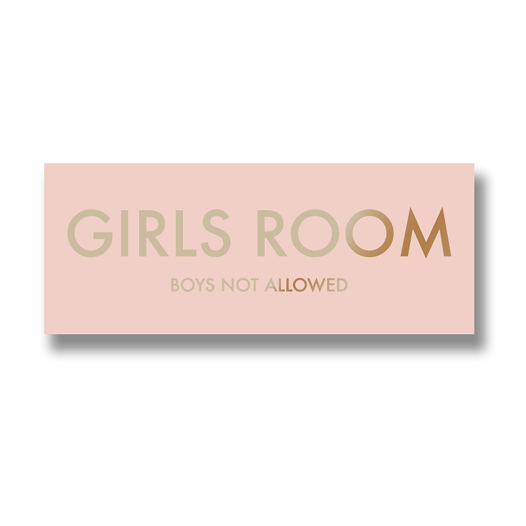 Girls Room Metallic Detail Plaque - Image 1