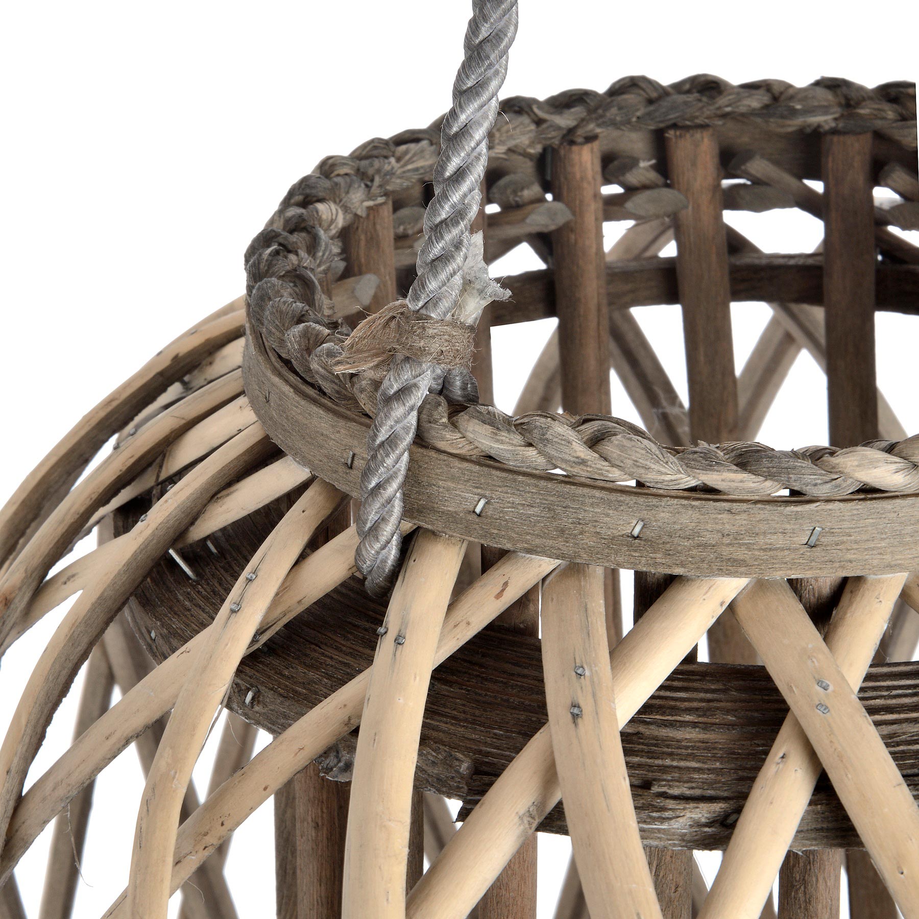 Huge Standing Wicker Lantern - Image 3