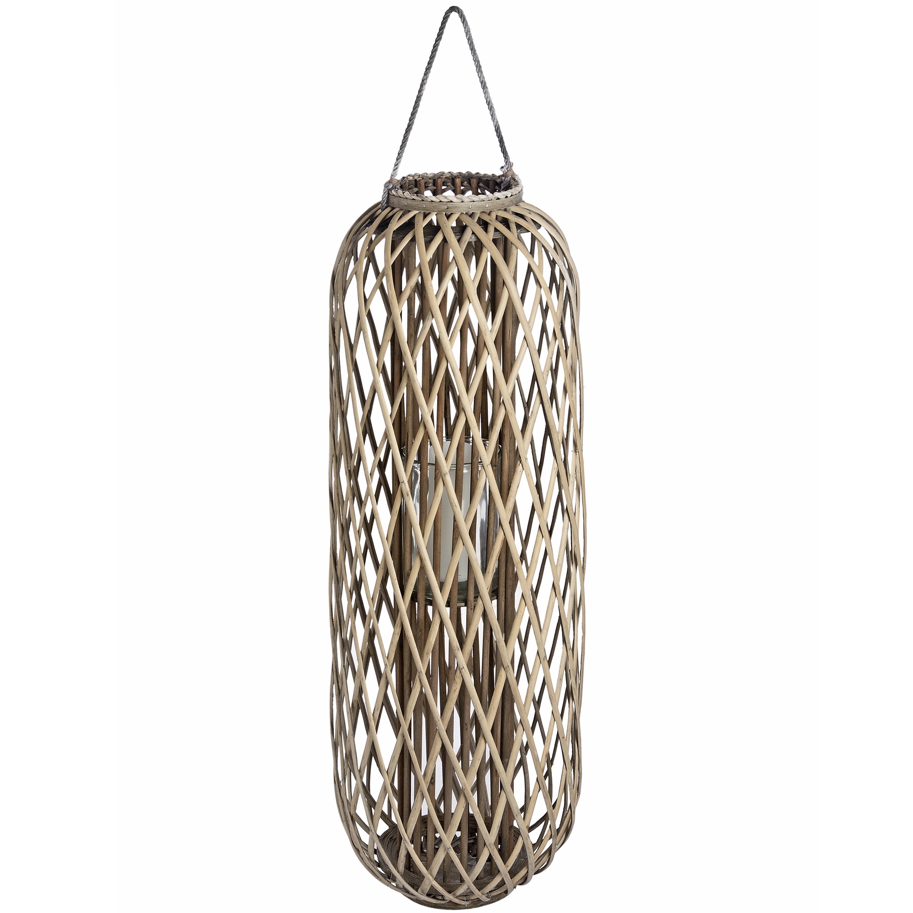 Huge Standing Wicker Lantern - Image 1