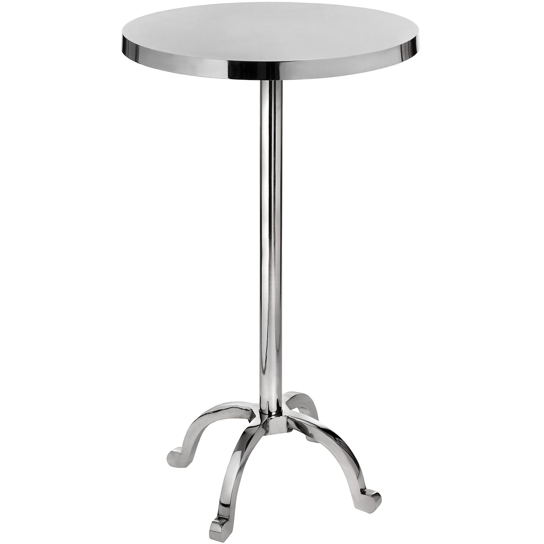 Polished Nickel Cocktail Bar Table From Hill Interiors