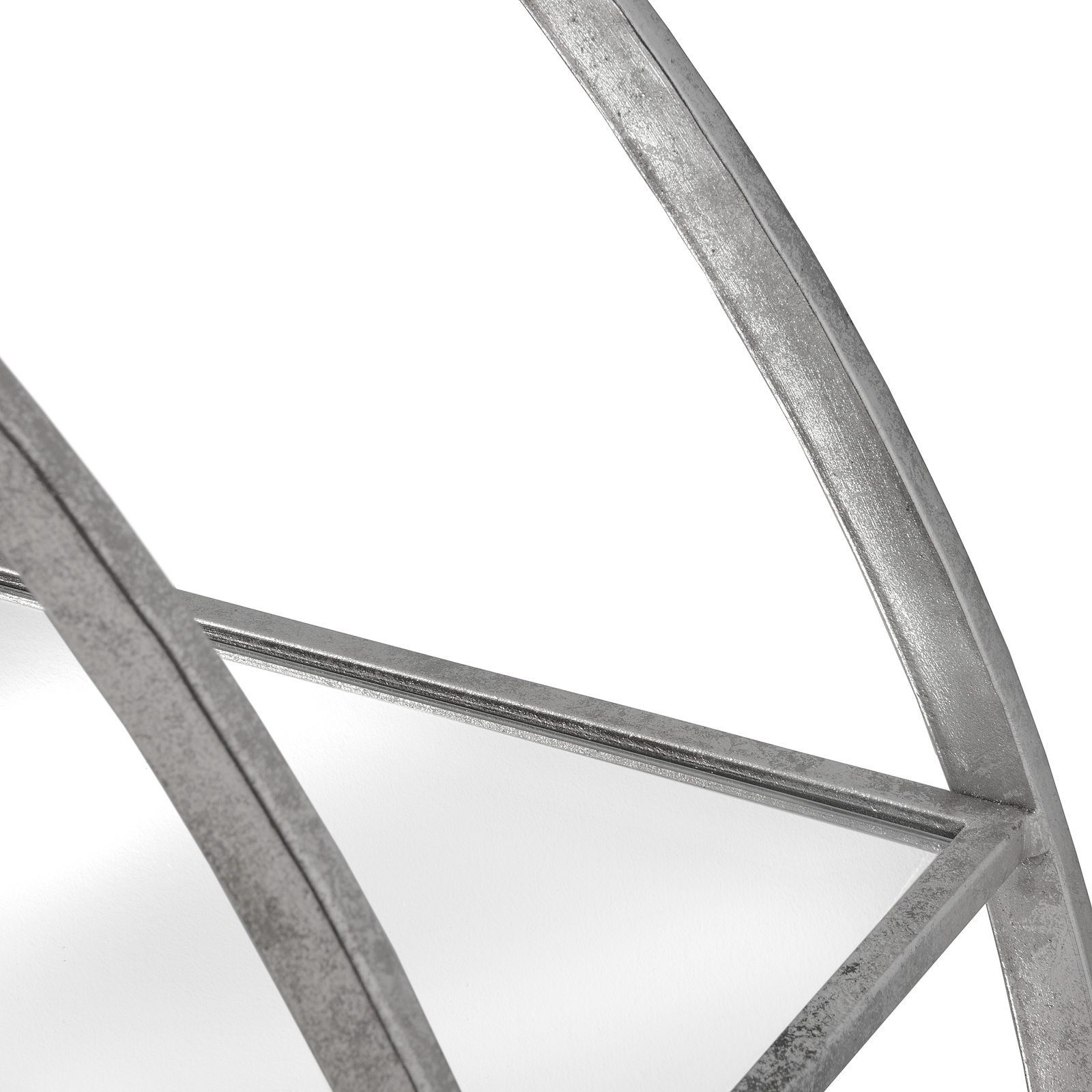 Large Circular Silver Wall Hanging Multi Shelf - Image 4