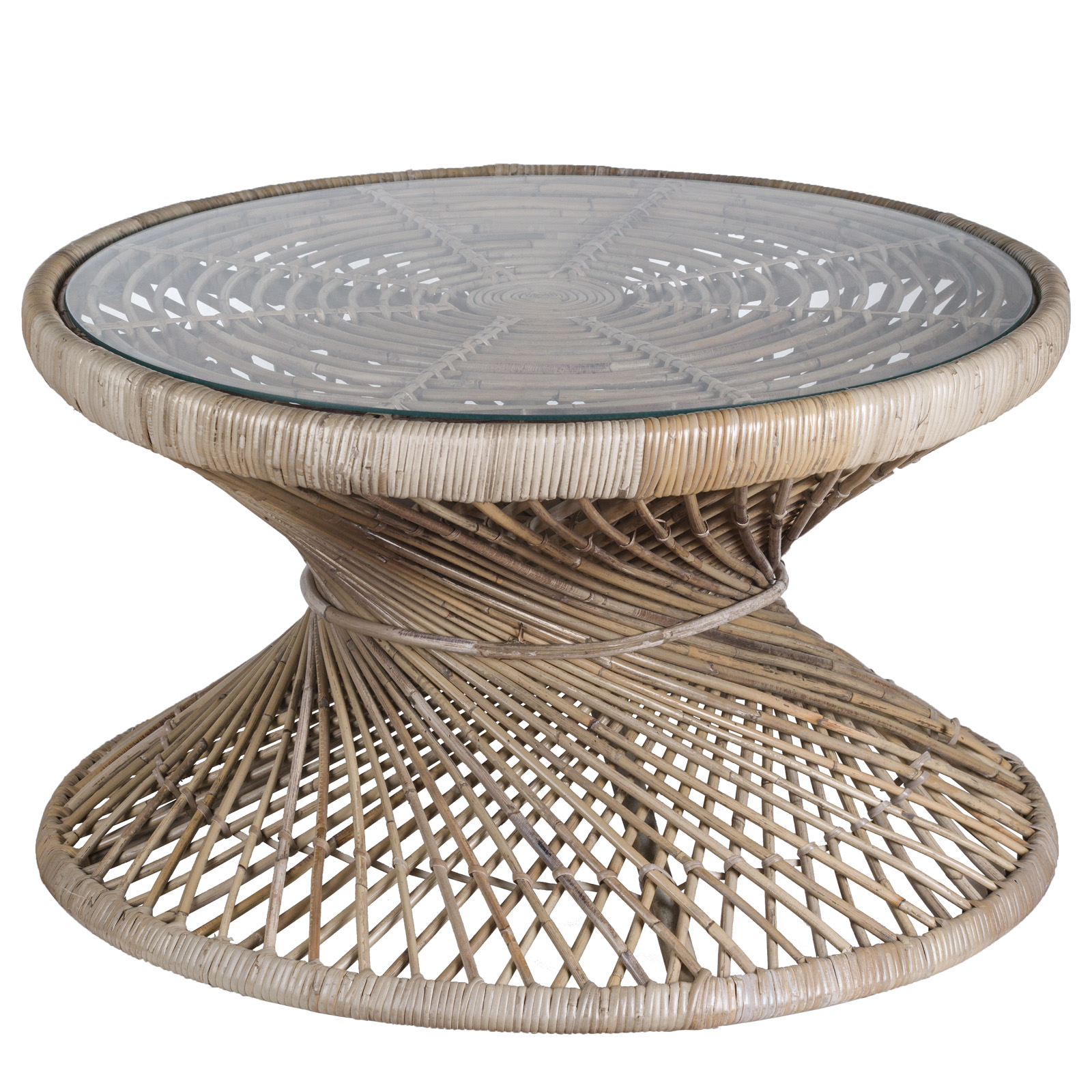 The Bali Collection Full Rattan Twisted Coffee Table From Hill Interiors