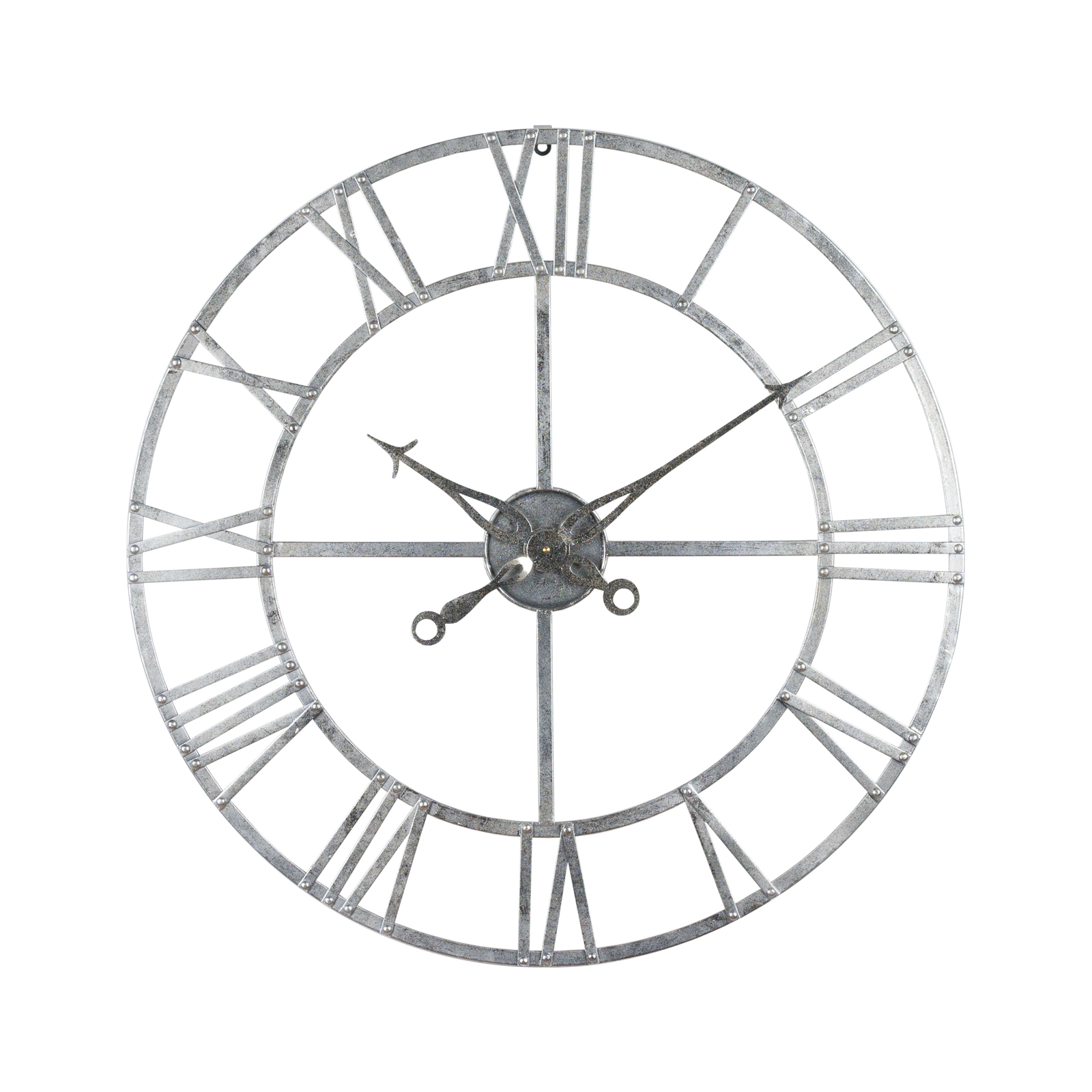 Silver Foil Skeleton Wall Clock - Image 1