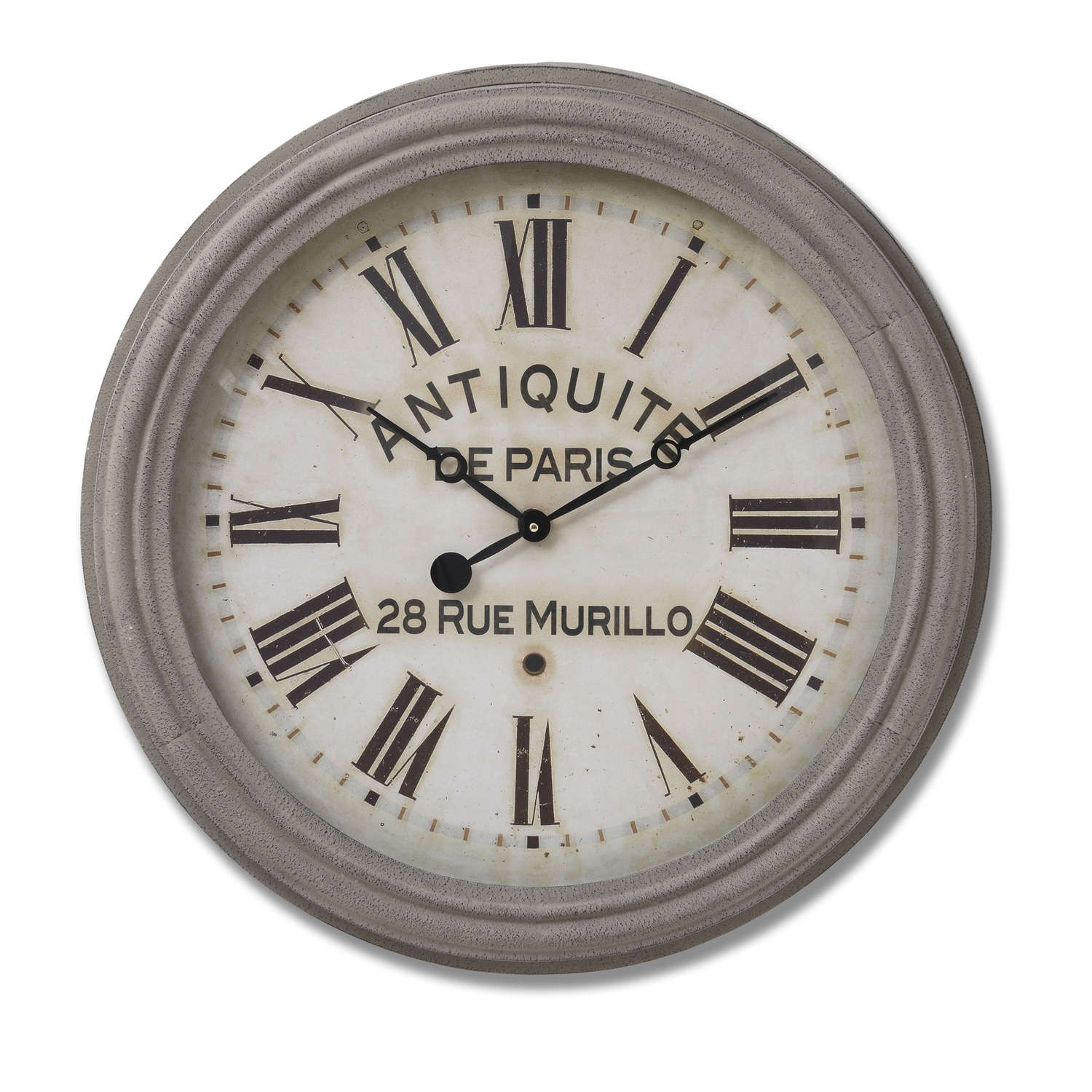 Large Grey Murillo Clock. From Hill Interiors