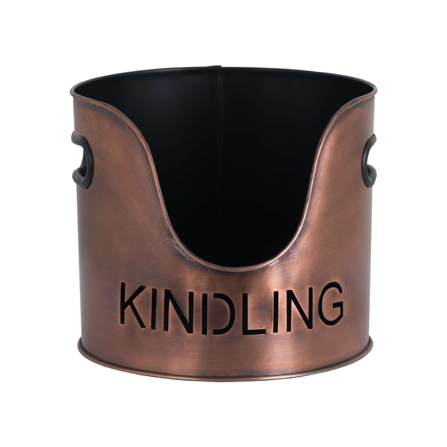 Copper Finish Logs And Kindling Buckets & Matchstick Holder - Image 3