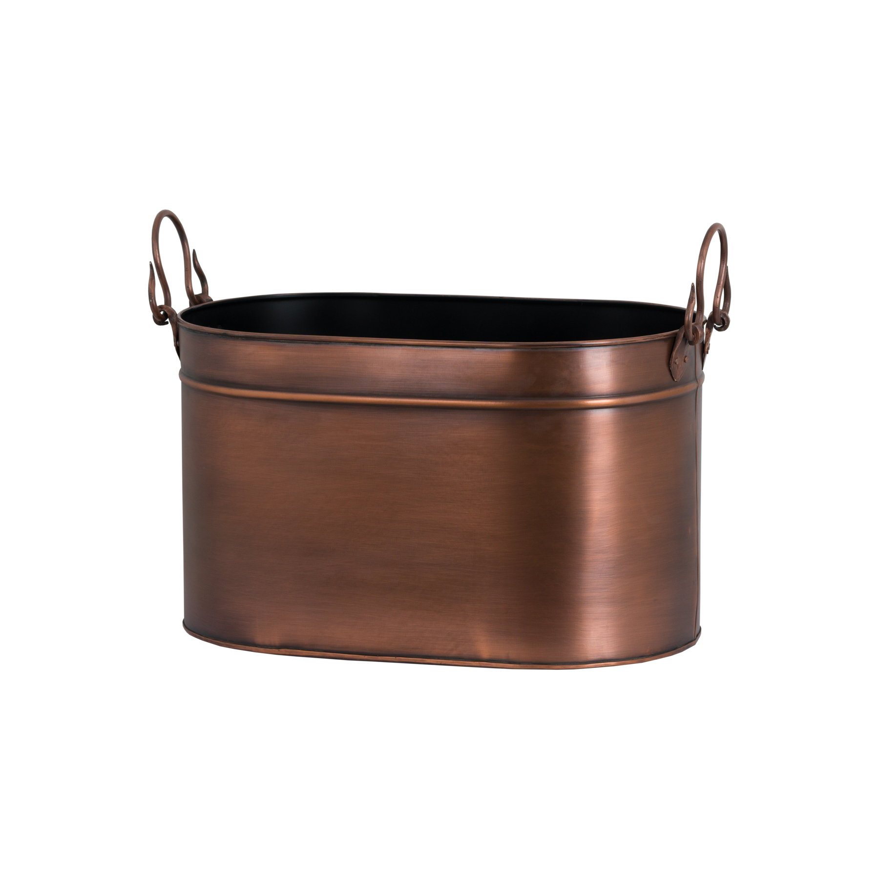 Large Copper Log Bucket Wholesale by Hill Interiors