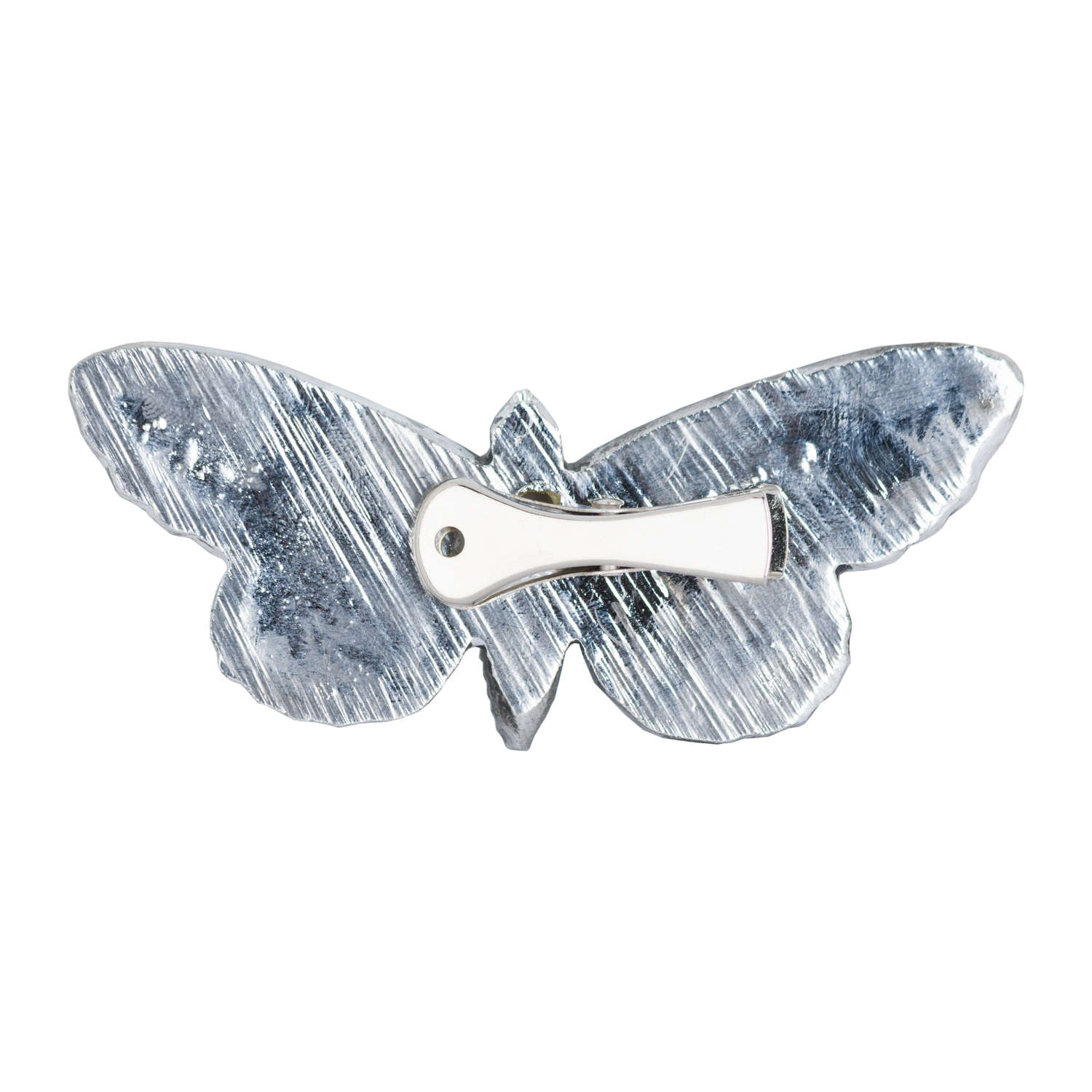 Antique Silver Butterfly Decorative Clip - Image 2
