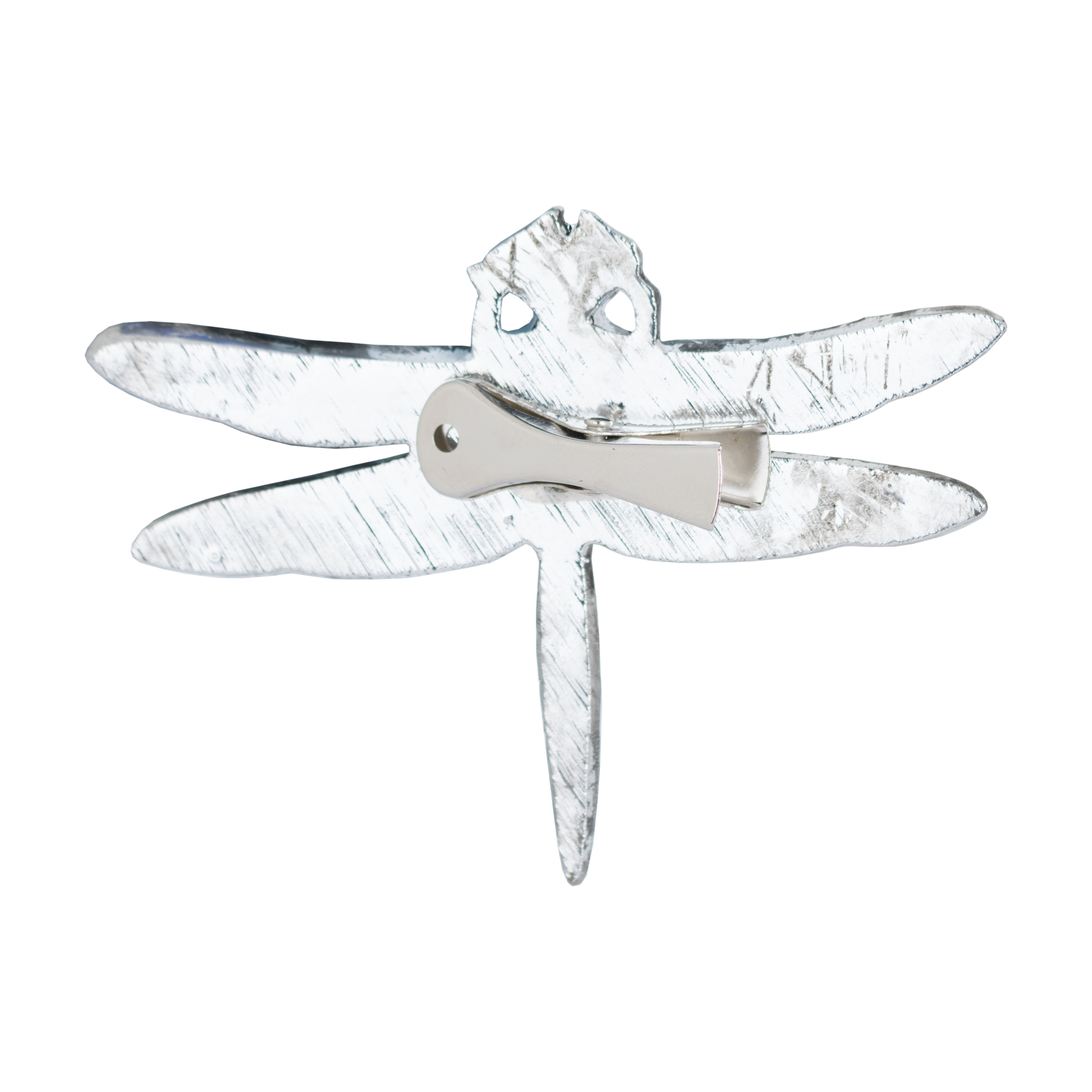 Antique Silver Dragonfly Decorative Clip - Image 2