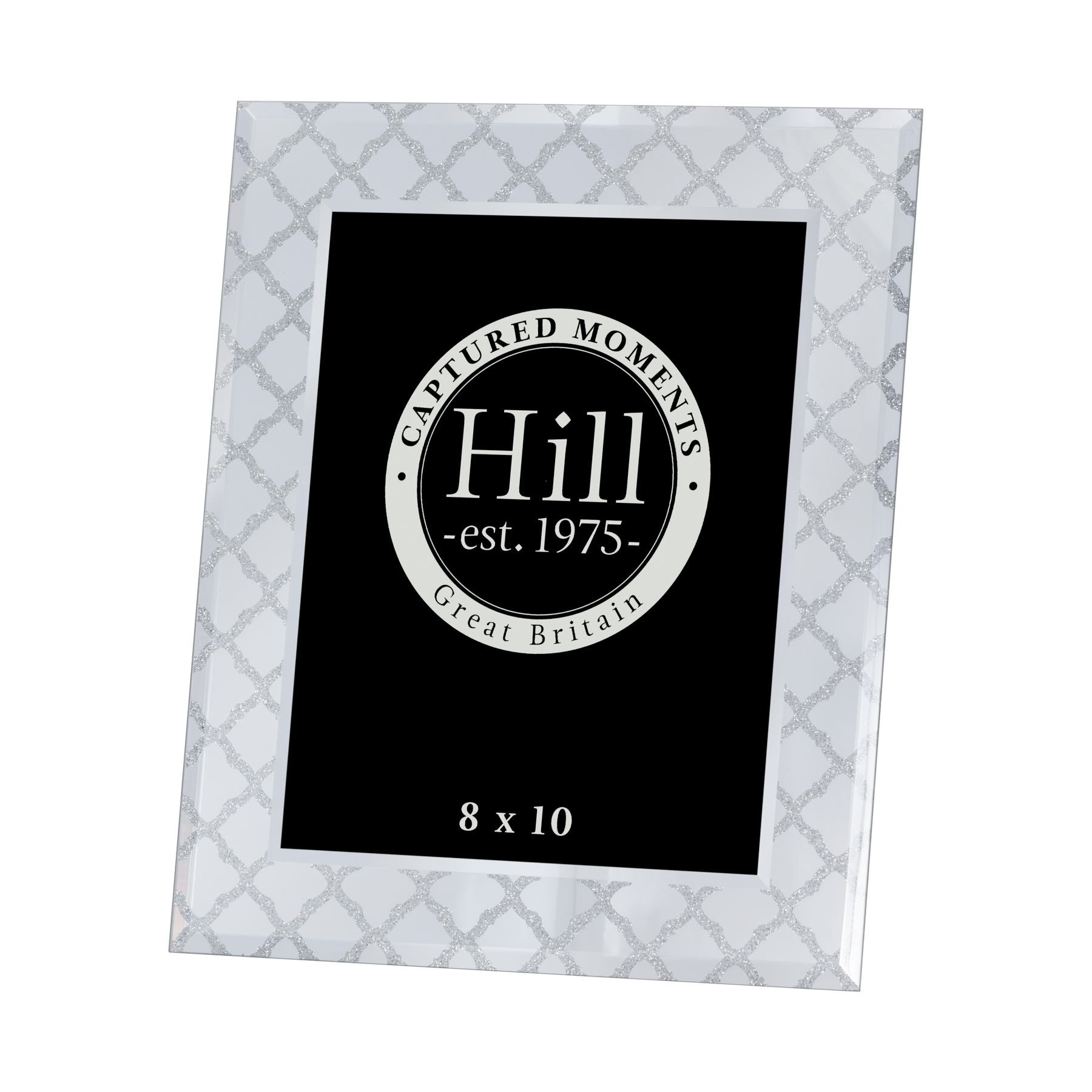 Arabesque style glitter glass photo frame 8x10" From Hill Interiors