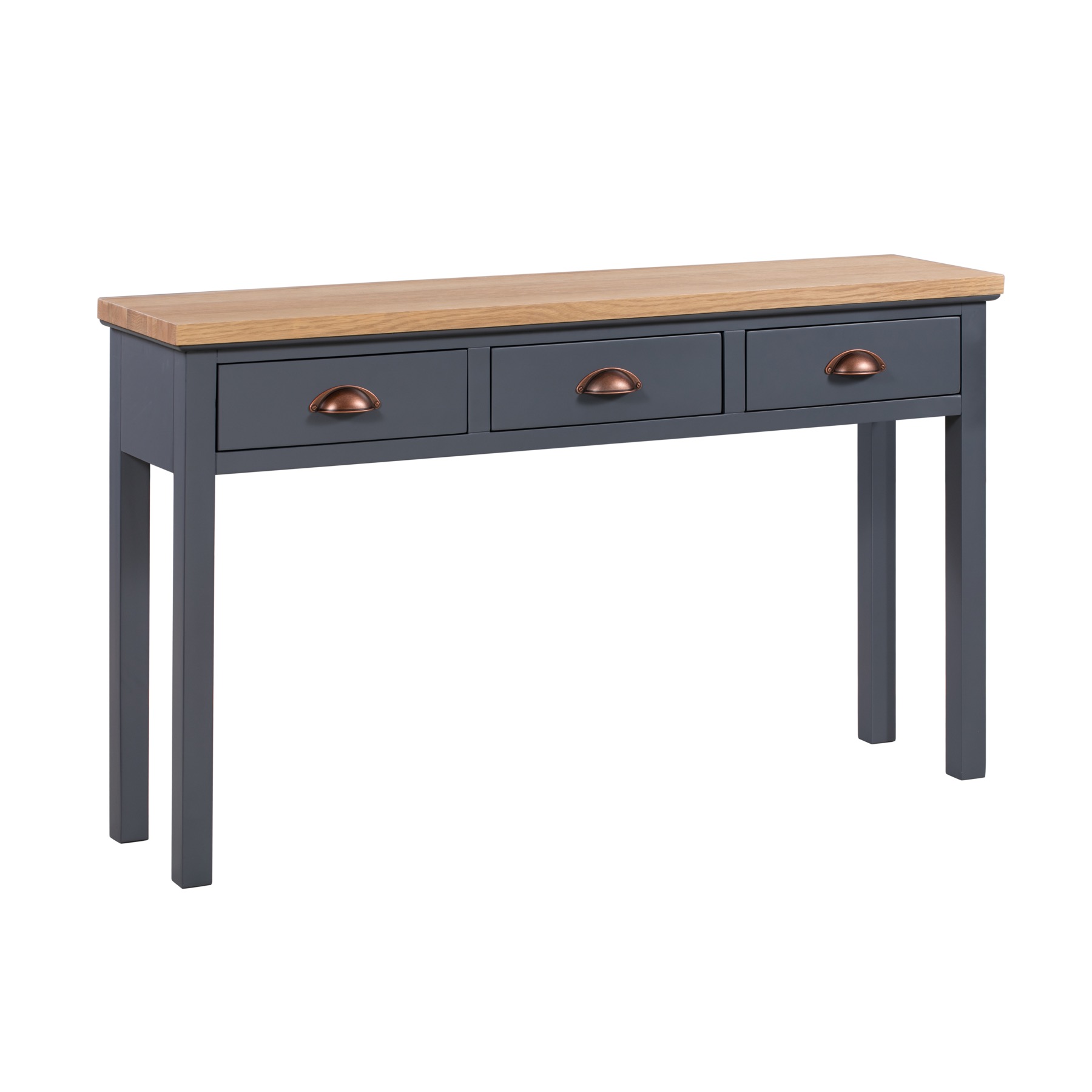 The Richmond Oak Collection Three Drawer Console Table Wholesale by Hill Interiors
