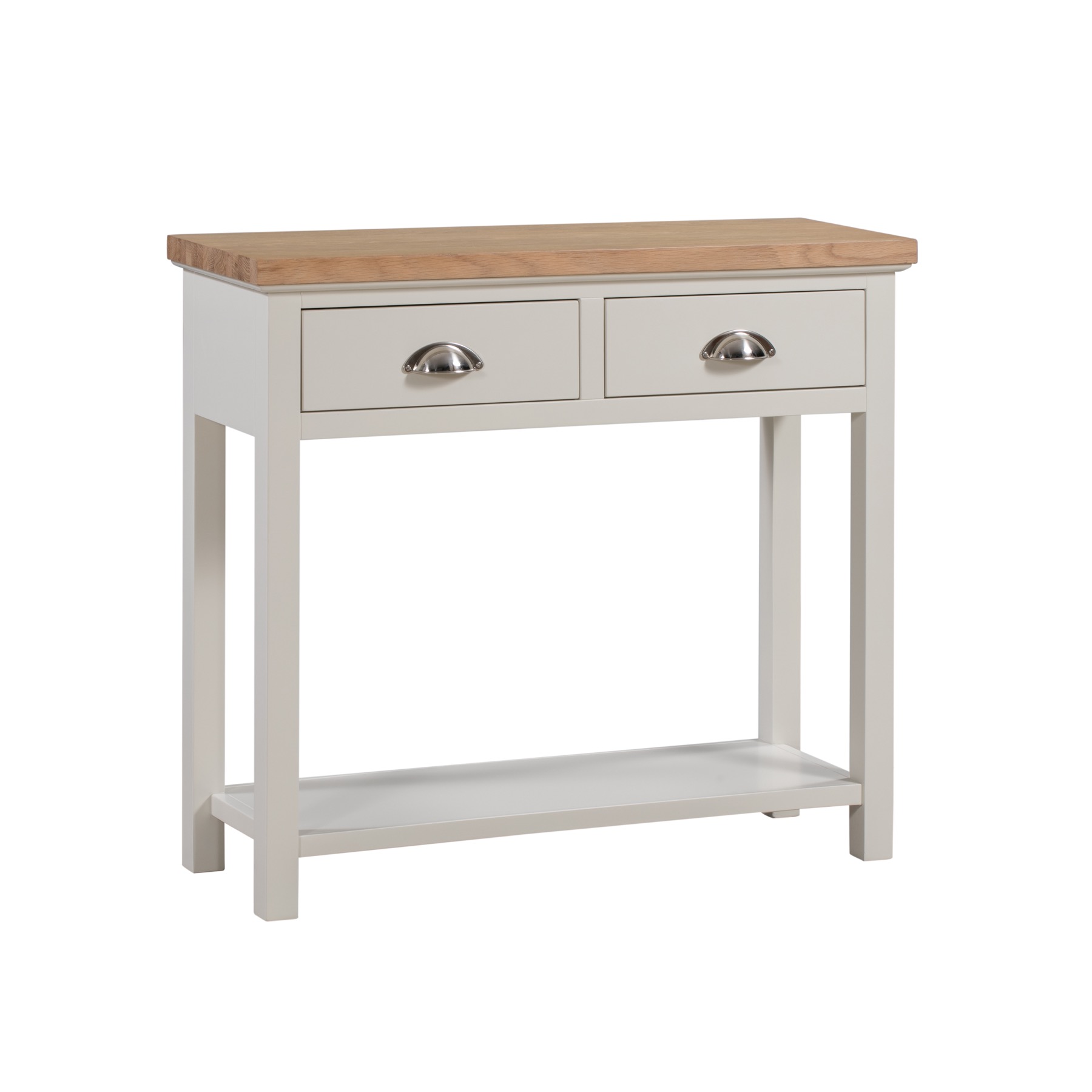 The Ripley Oak Collection Two Drawer Console Table From Hill Interiors