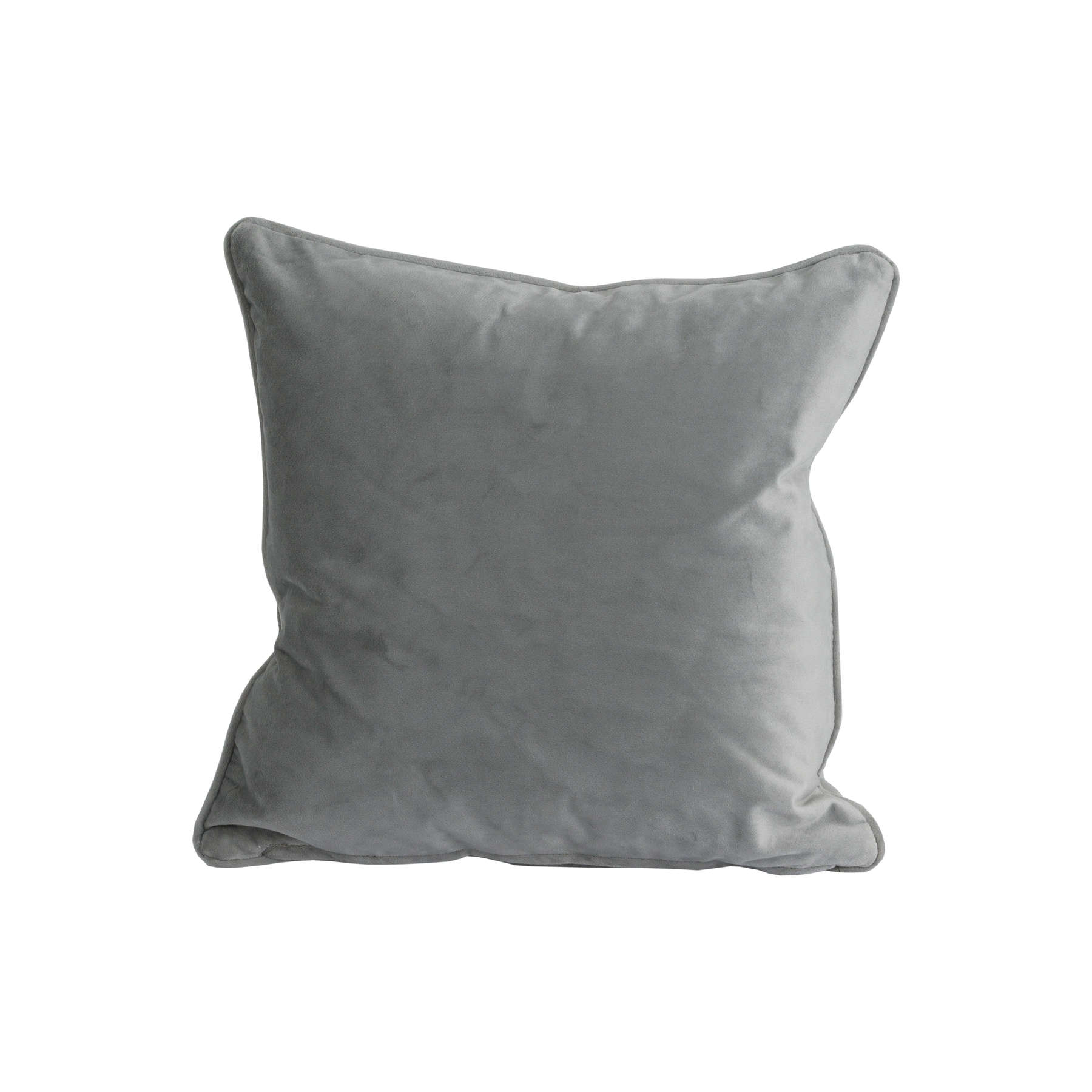 Grey Velvet Cushion 40x40cm Wholesale by Hill Interiors
