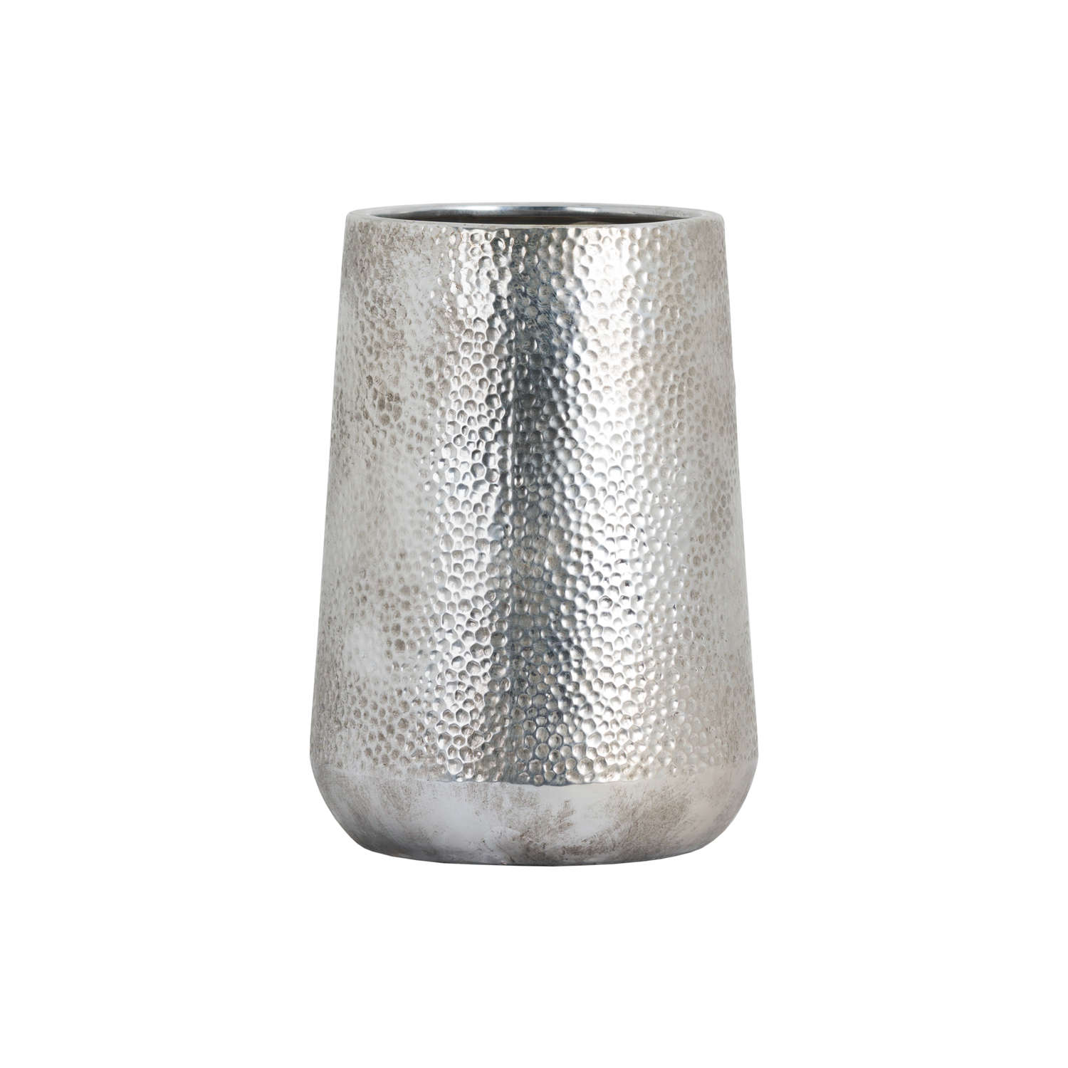 Metallic Ceramic Tapered Vase - Image 1