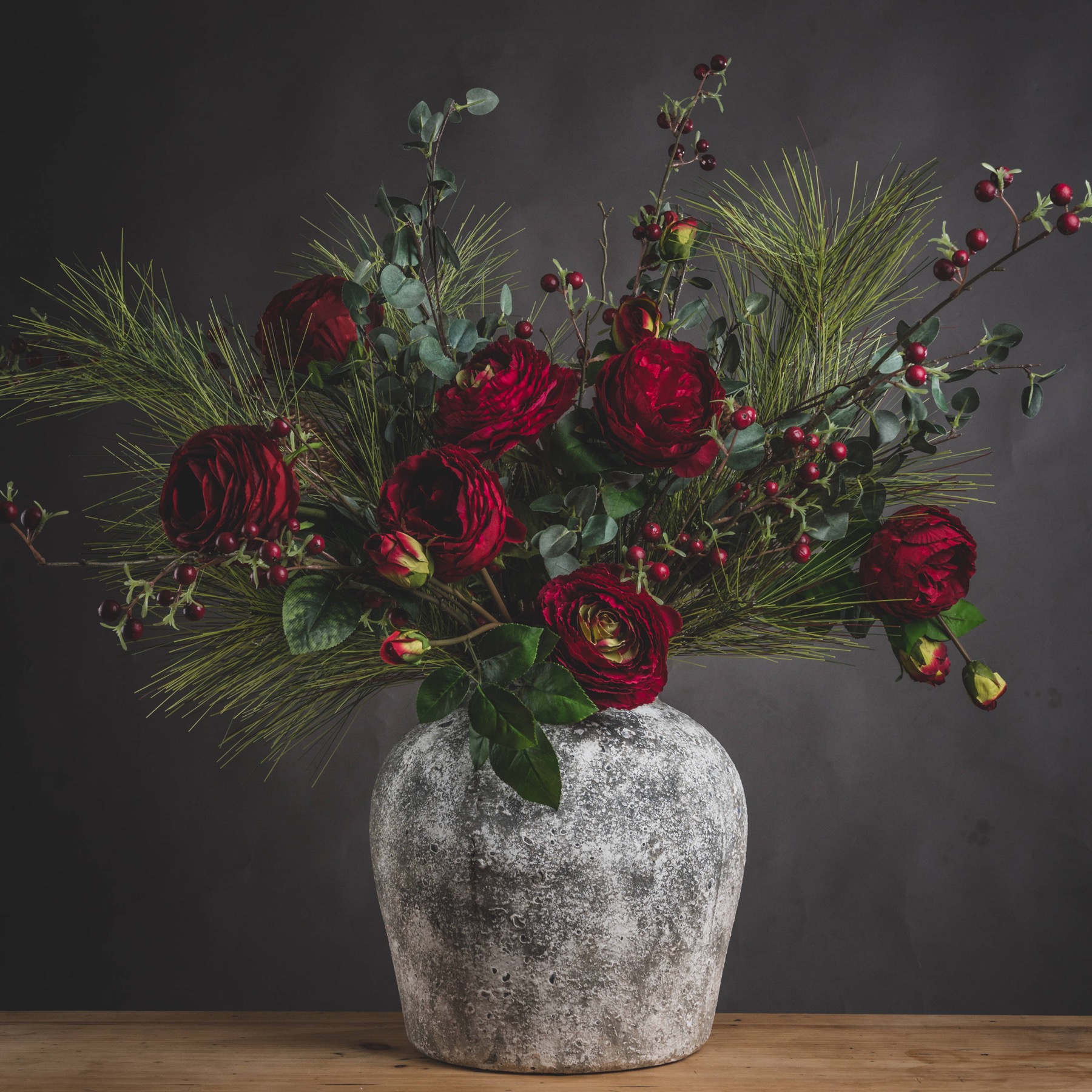 Aged Stone Ceramic Vase - Image 5