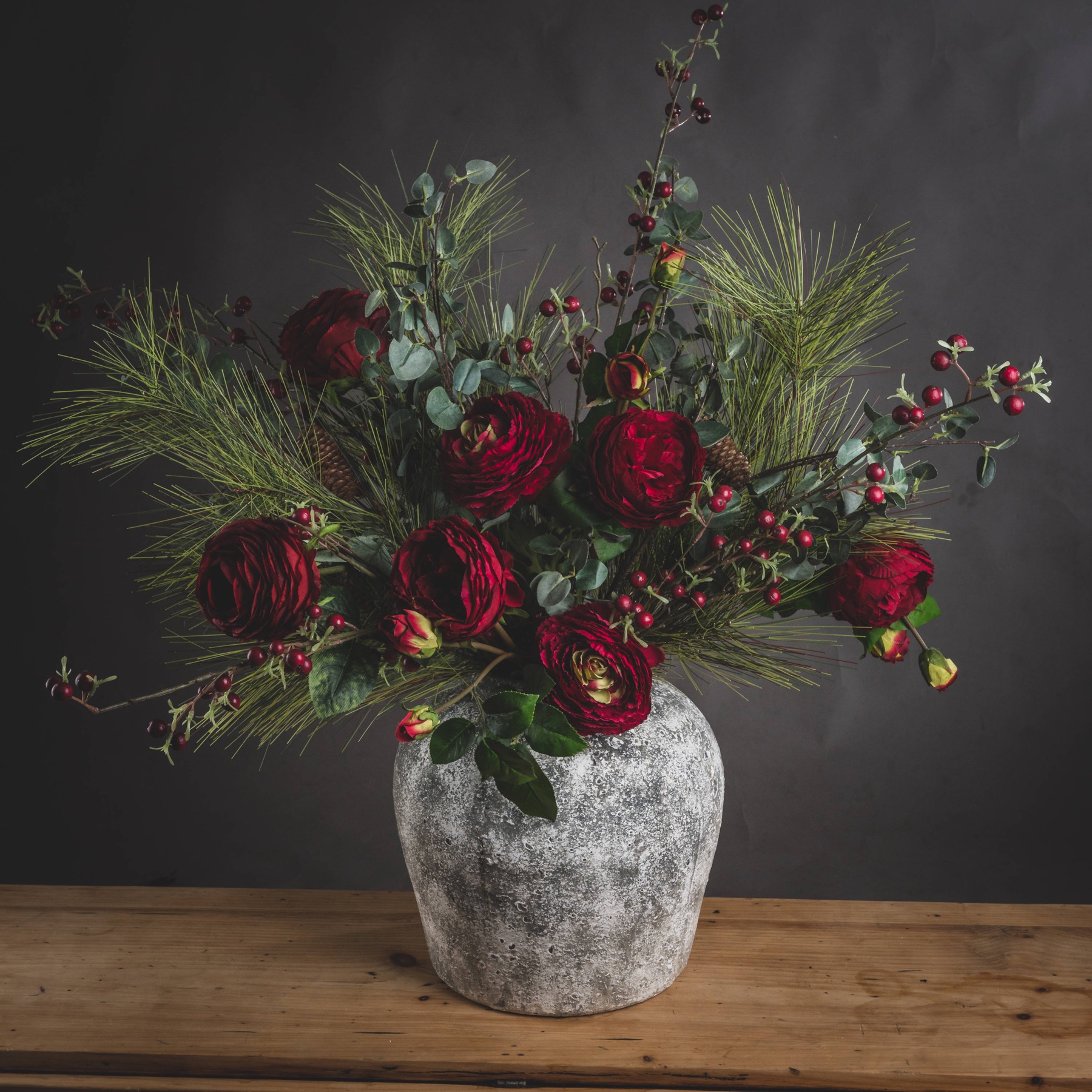 Aged Stone Ceramic Vase - Image 6