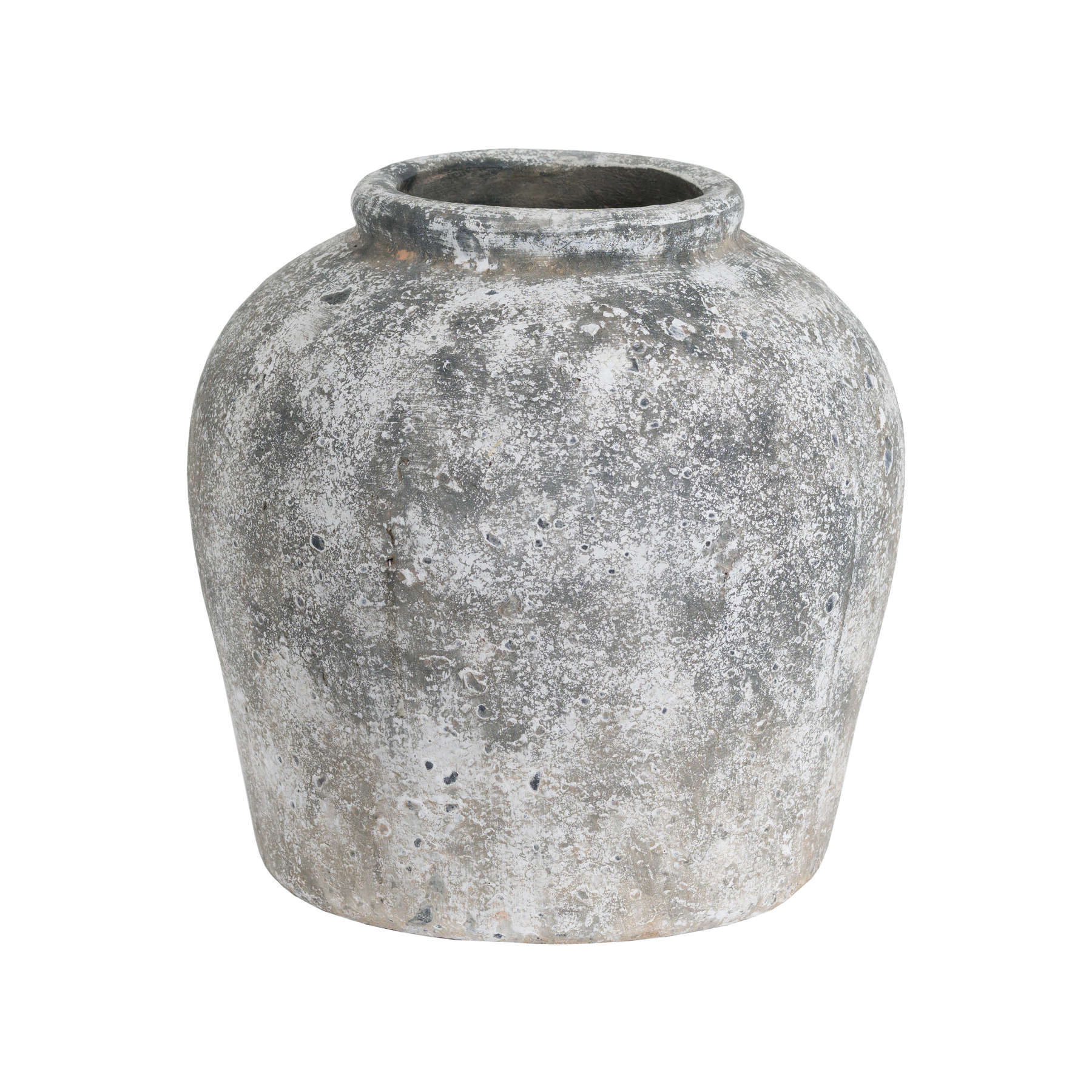 Aged Stone Ceramic Vase - Image 1