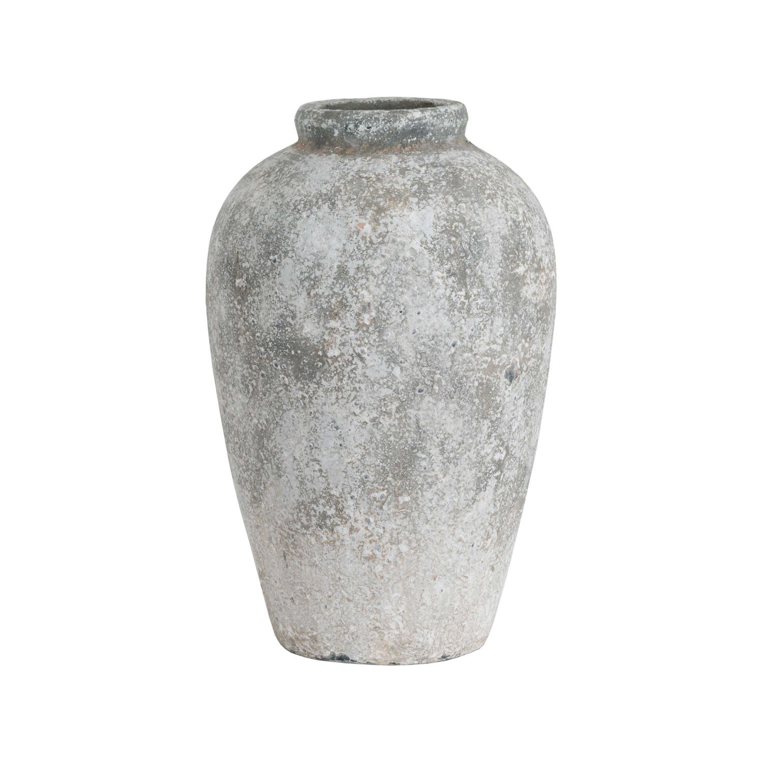 Aged Stone Tall Ceramic Vase - Image 1