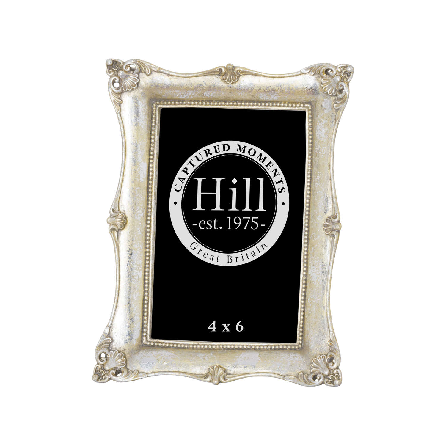 Antique metallic silver decorative photo frame 4x6 Wholesale by Hill
