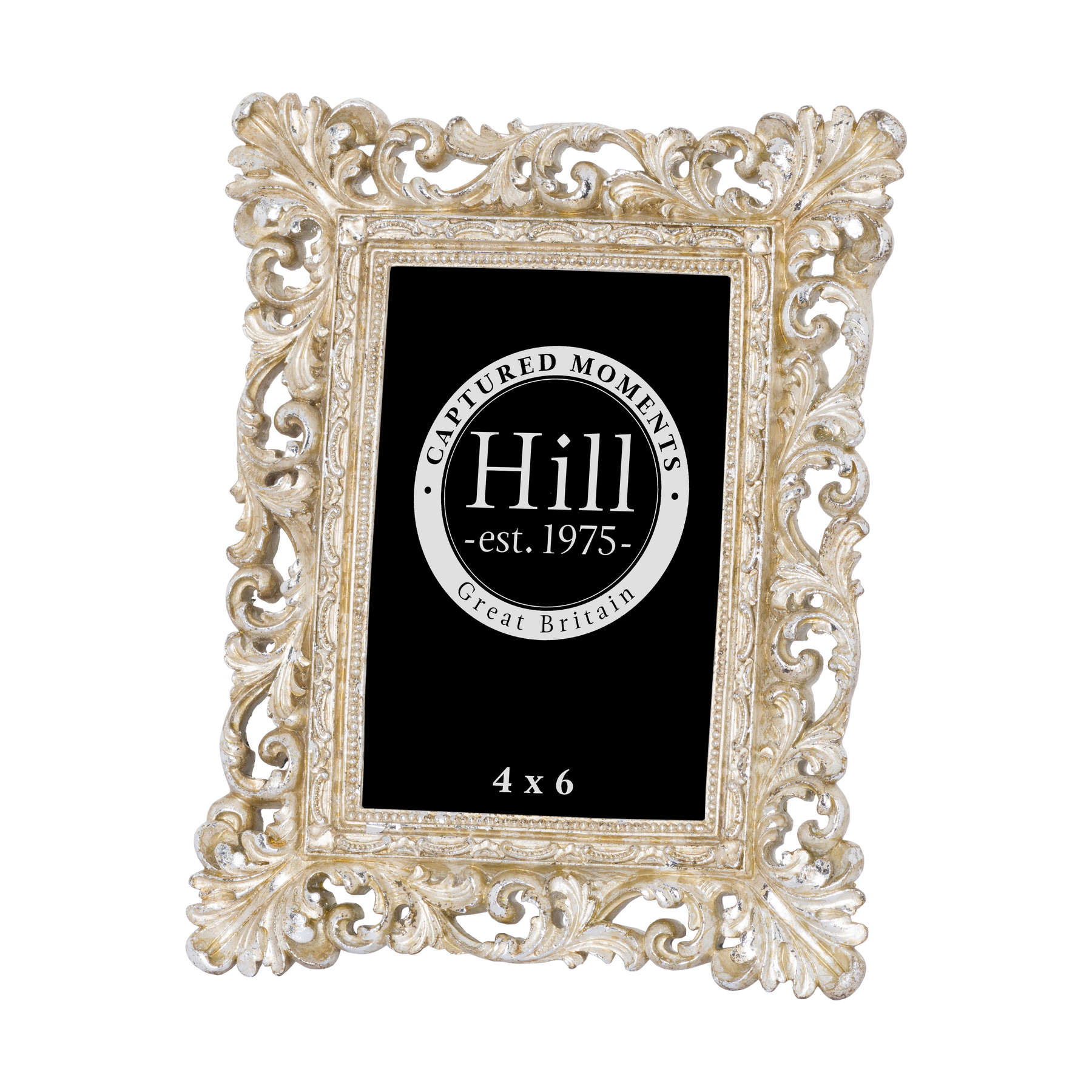 Antique champagne ornate cut out photo frame 4x6 Wholesale by Hill Interiors