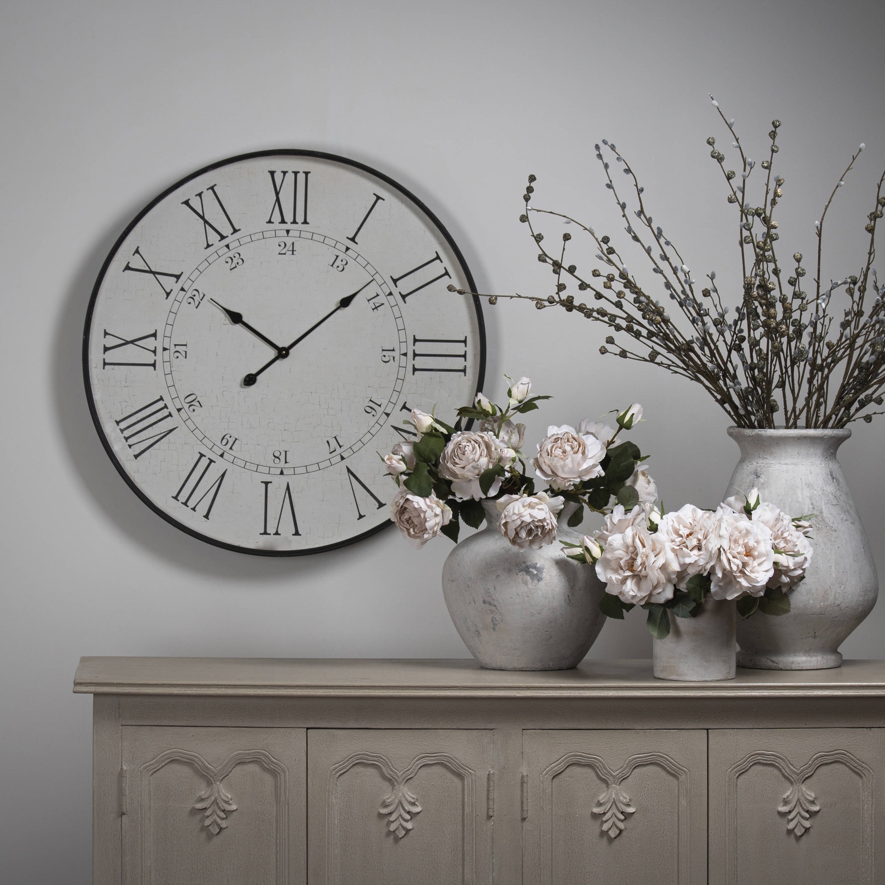 Large Embossed Station Clock - Image 5