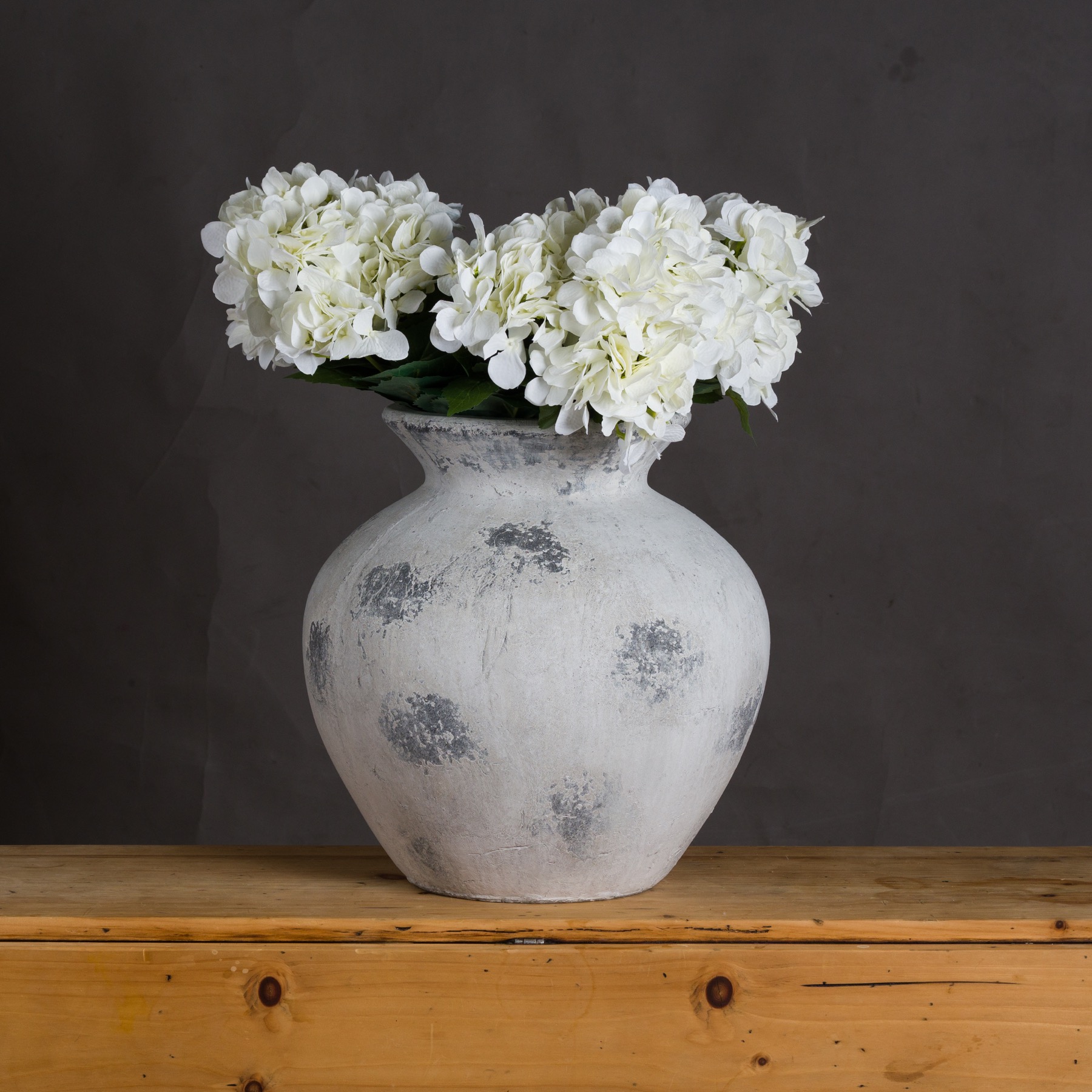 Downton Large Antique White Vase - Image 3