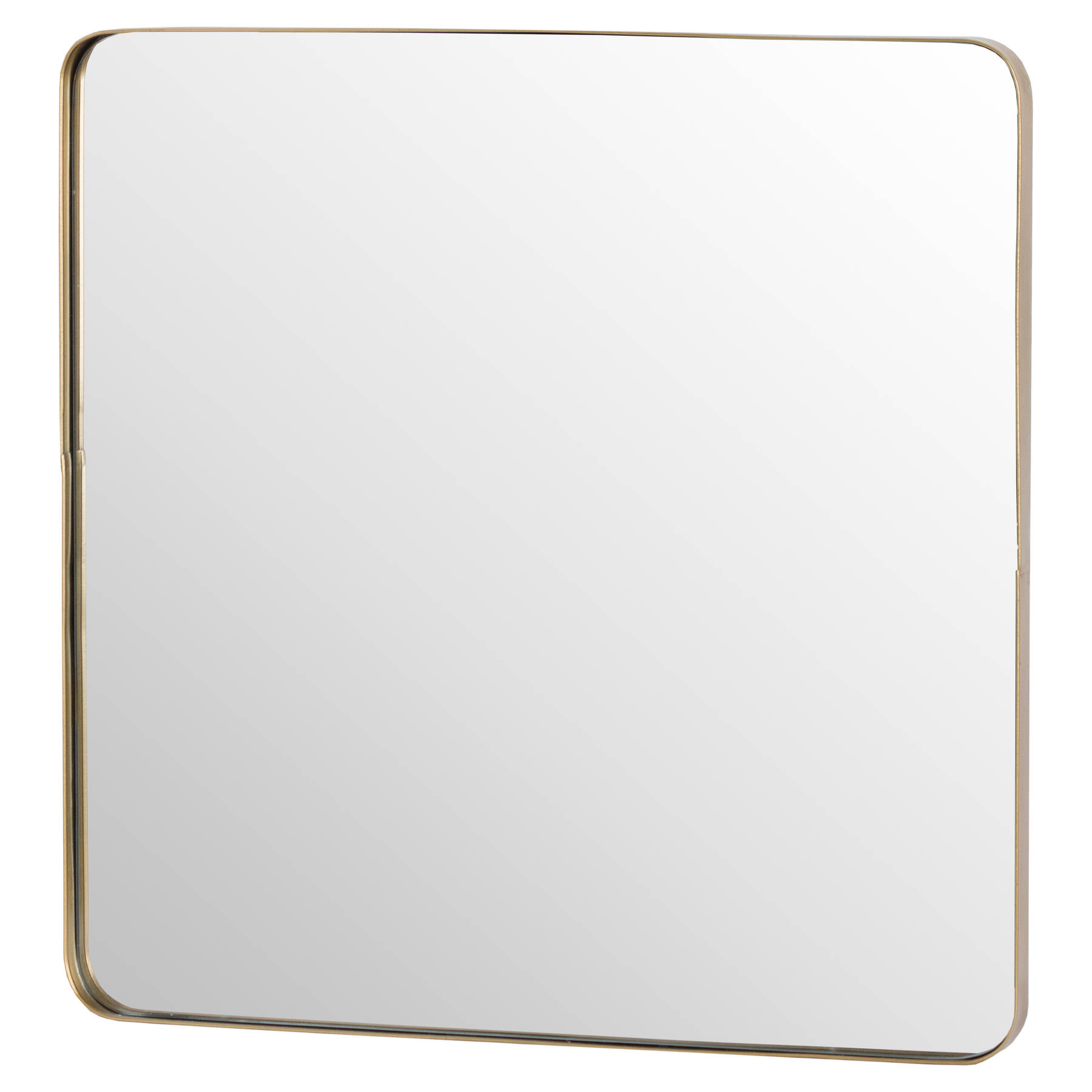 Antique Gold Narrow Edged Curved Mirror Wholesale by Hill Interiors