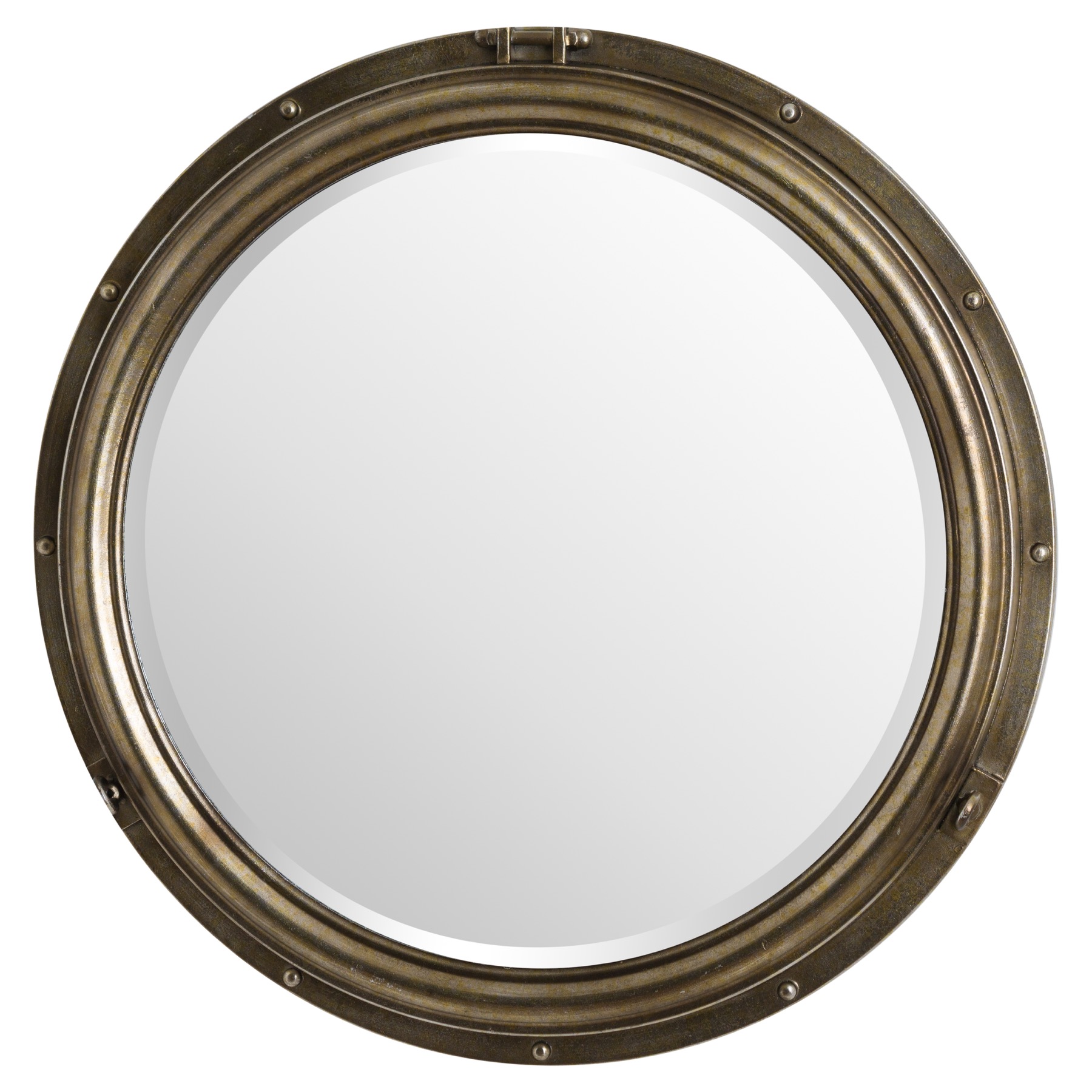 Large Bronze Porthole Mirror From Hill Interiors