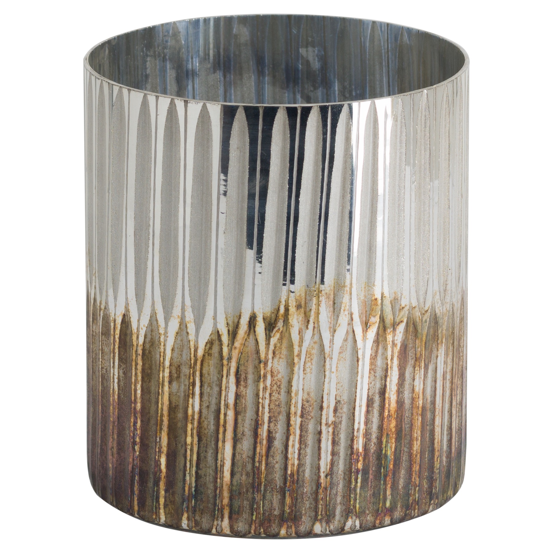 Grey And Bronze Large Ombre Candle Holder Wholesale by Hill Interiors