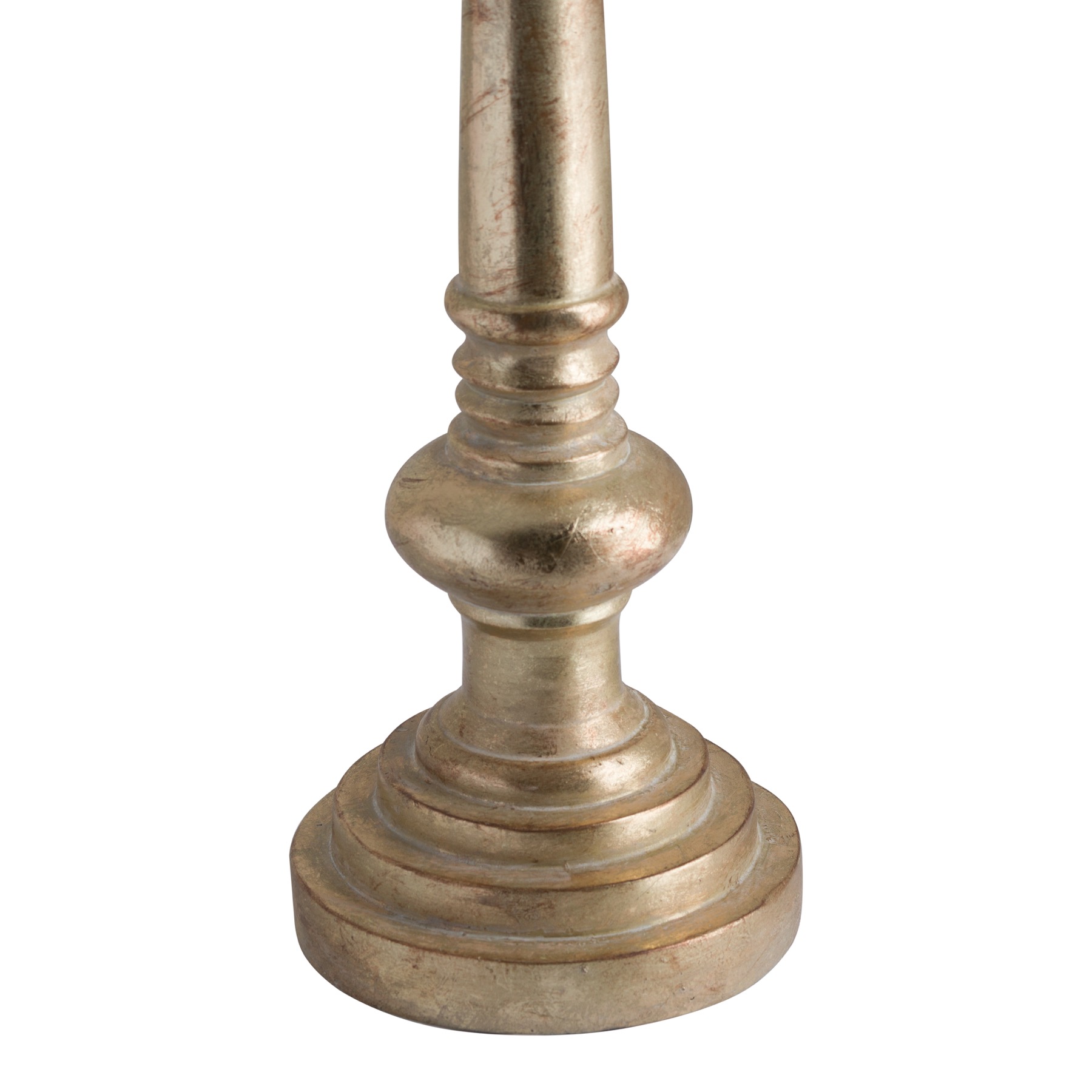 Antique Brass Effect Candle Holder - Image 2