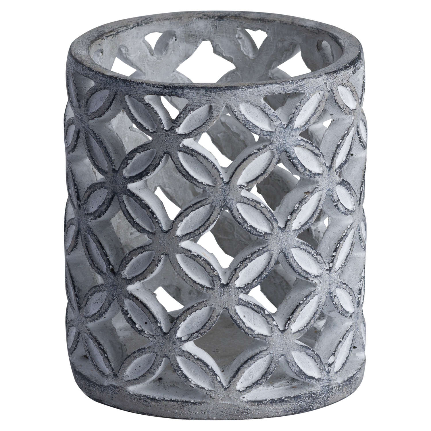 Geometric Stone Candle Hurricane - Image 1