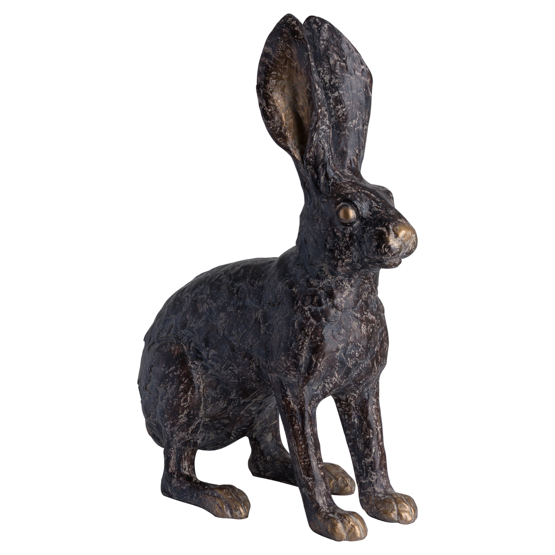Artistic Hare Ornament With Metallic Detail From Hill Interiors