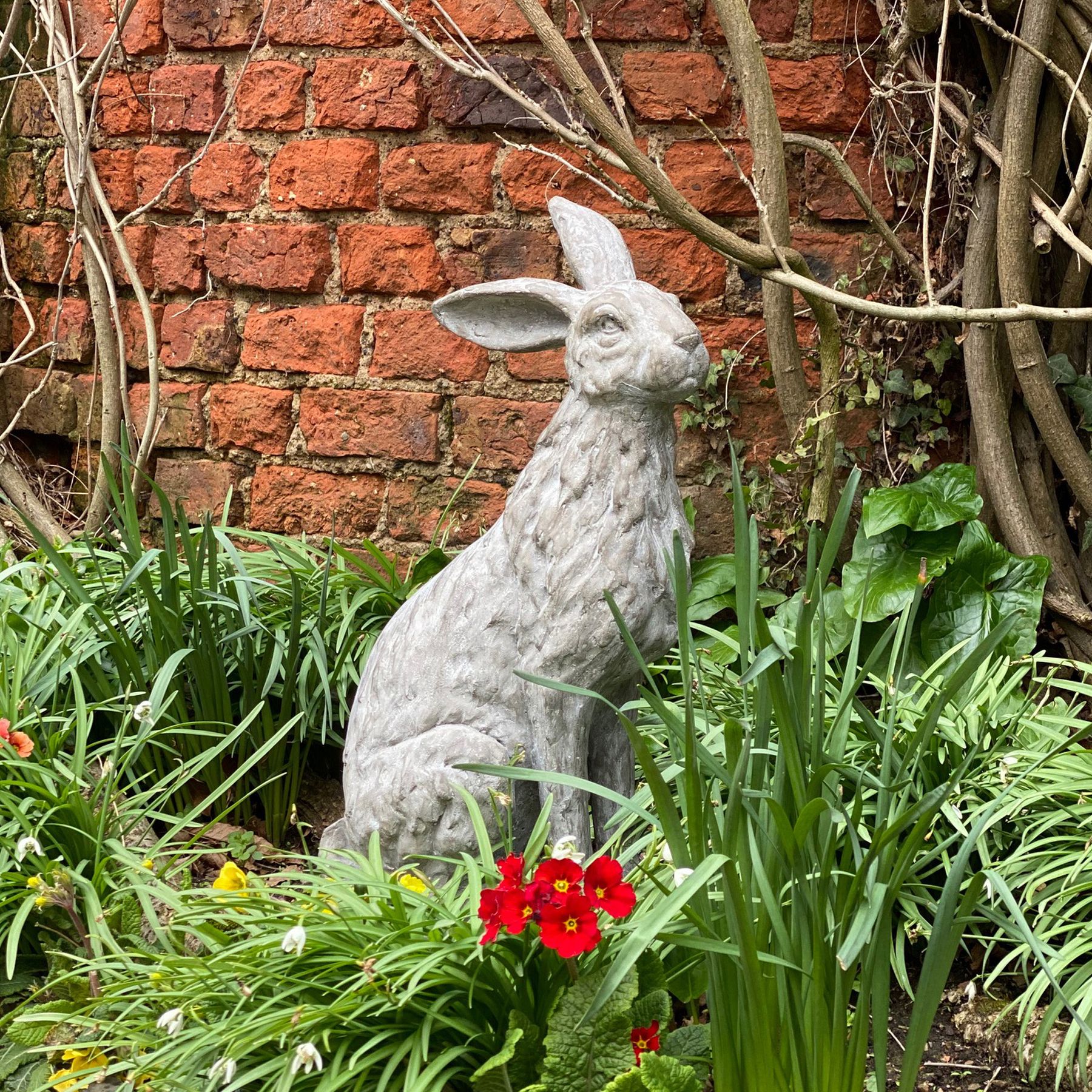 Large Sitting Outdoor Hare Statue - Image 3