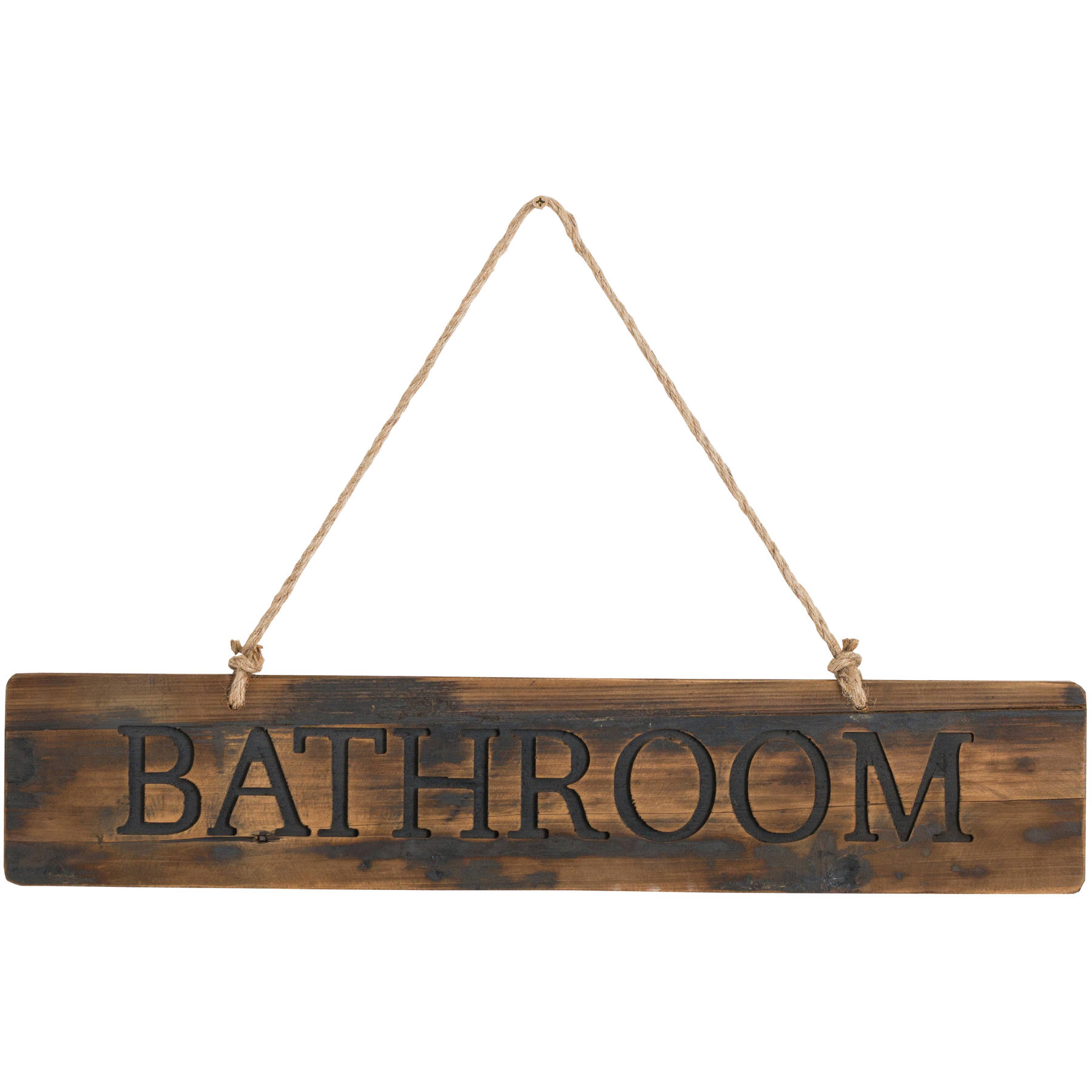Bathroom Rustic Wooden Message Plaque Wholesale by Hill Interiors