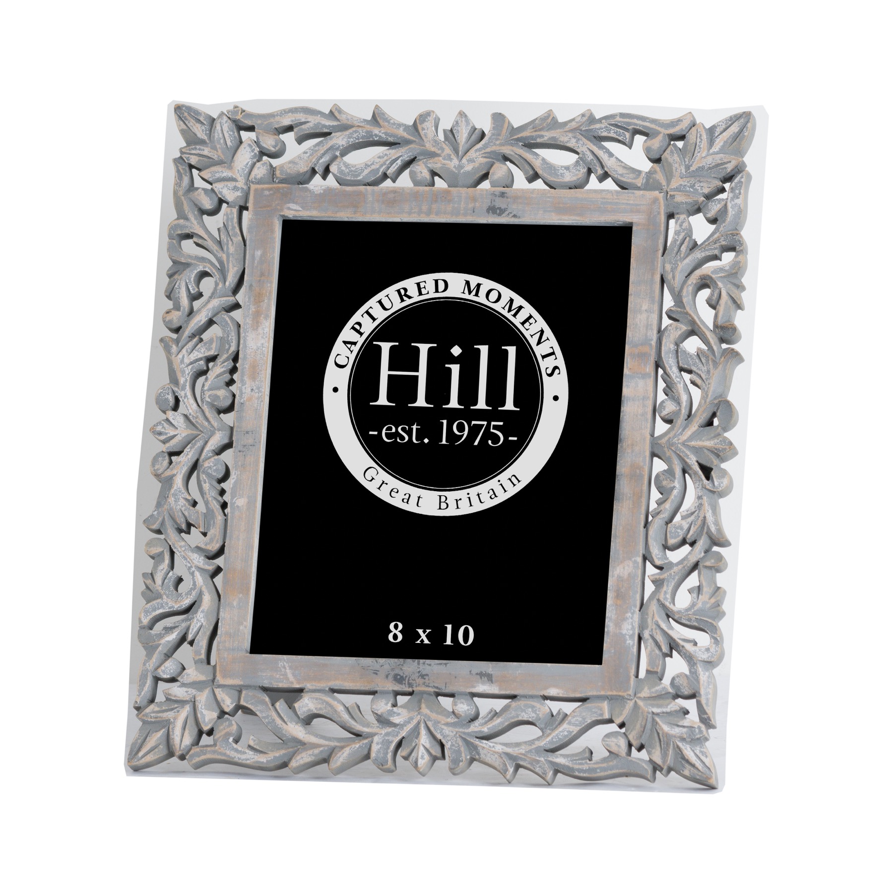 Grey Painted elaborate 8X10 Photo Frame Wholesale by Hill Interiors