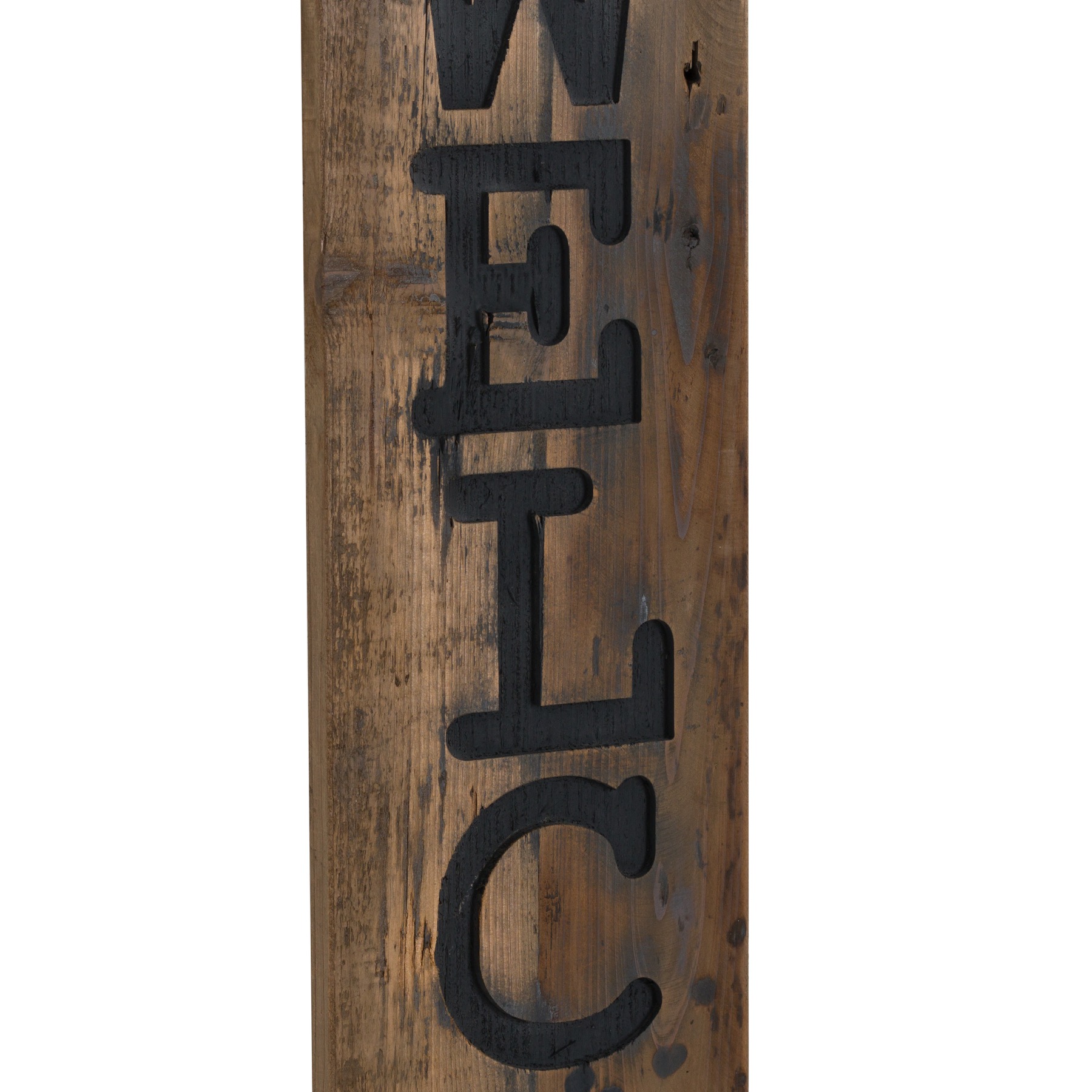 Welcome Large Rustic Wooden Message Plaque - Image 2