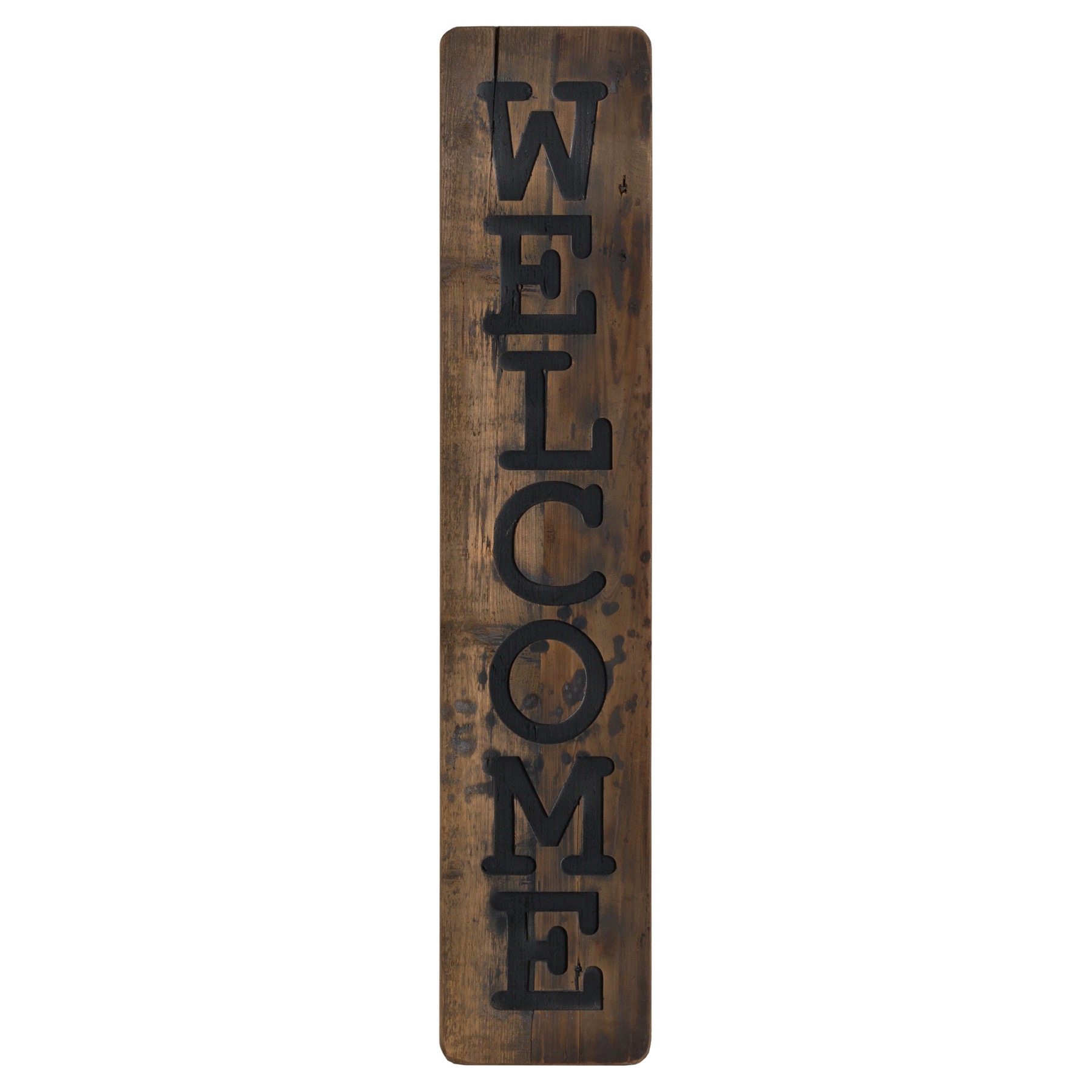 Welcome Large Rustic Wooden Message Plaque - Image 1