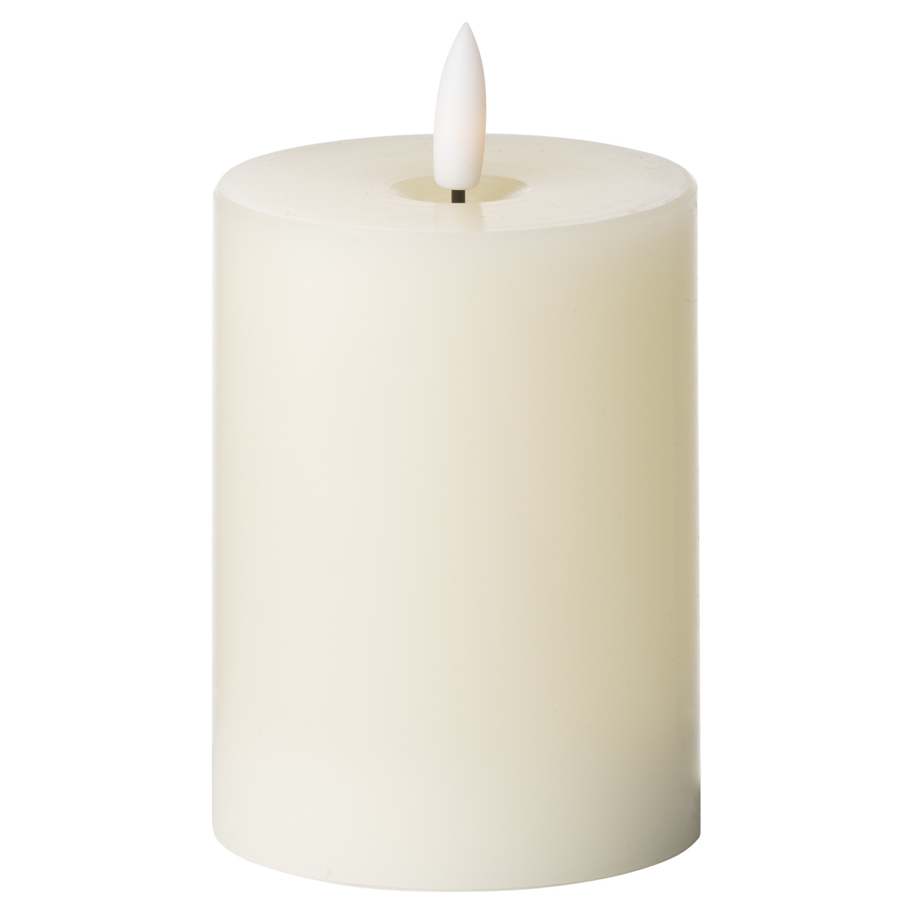 Luxe Collection Natural Glow 3 x 4 LED Cream Candle - Image 1